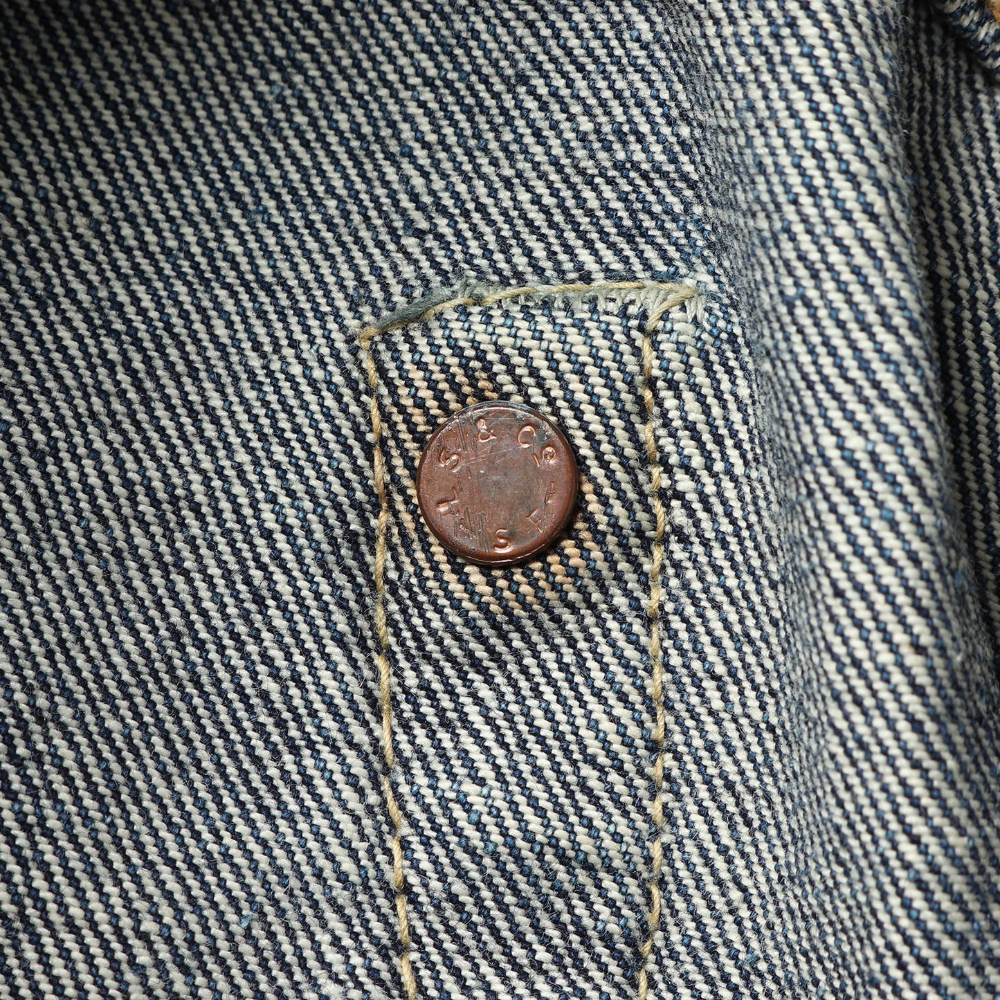 40s 47モデル 前期型 片面タブ 501XX デニムパンツ(濃紺 / 銅ボタン)