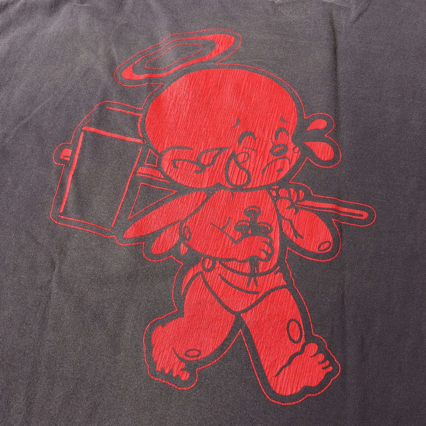 22SS ×DENIM TEARS ヴィンテージ加工 デスロウレコード パロディー Tシャツ(T-SHIRT)
