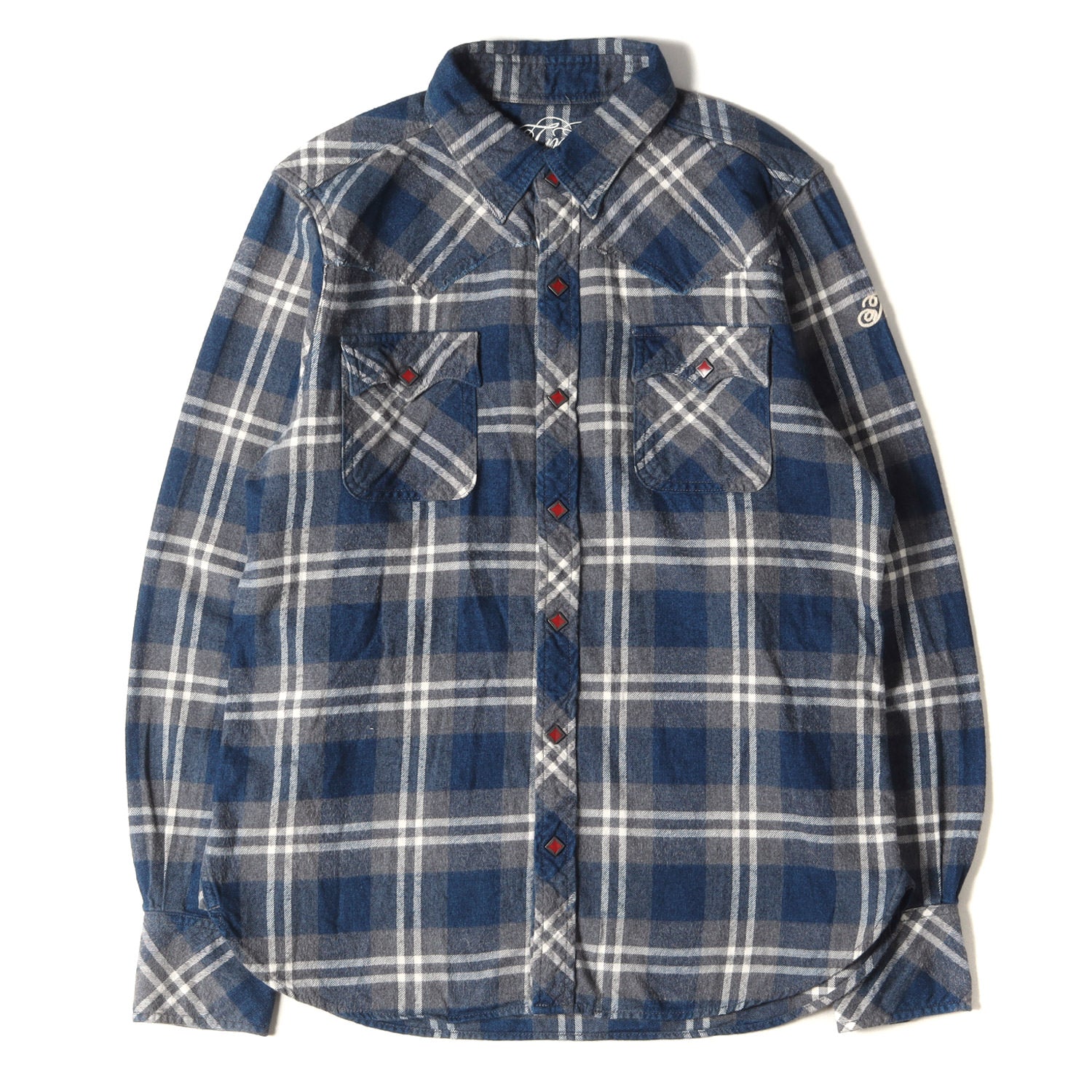 TMT (ティーエムティー) インディゴチェック ウエスタン ネルシャツ(L/SL FLANNEL INDIGO CHECK SHIRT) -  ブランド古着の通販・買取 | BEEGLE by Boo-Bee