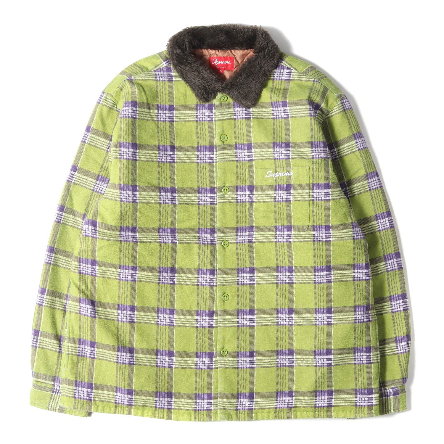 Supreme (シュプリーム) 21AW 襟フェイクファー 裏地キルティング 