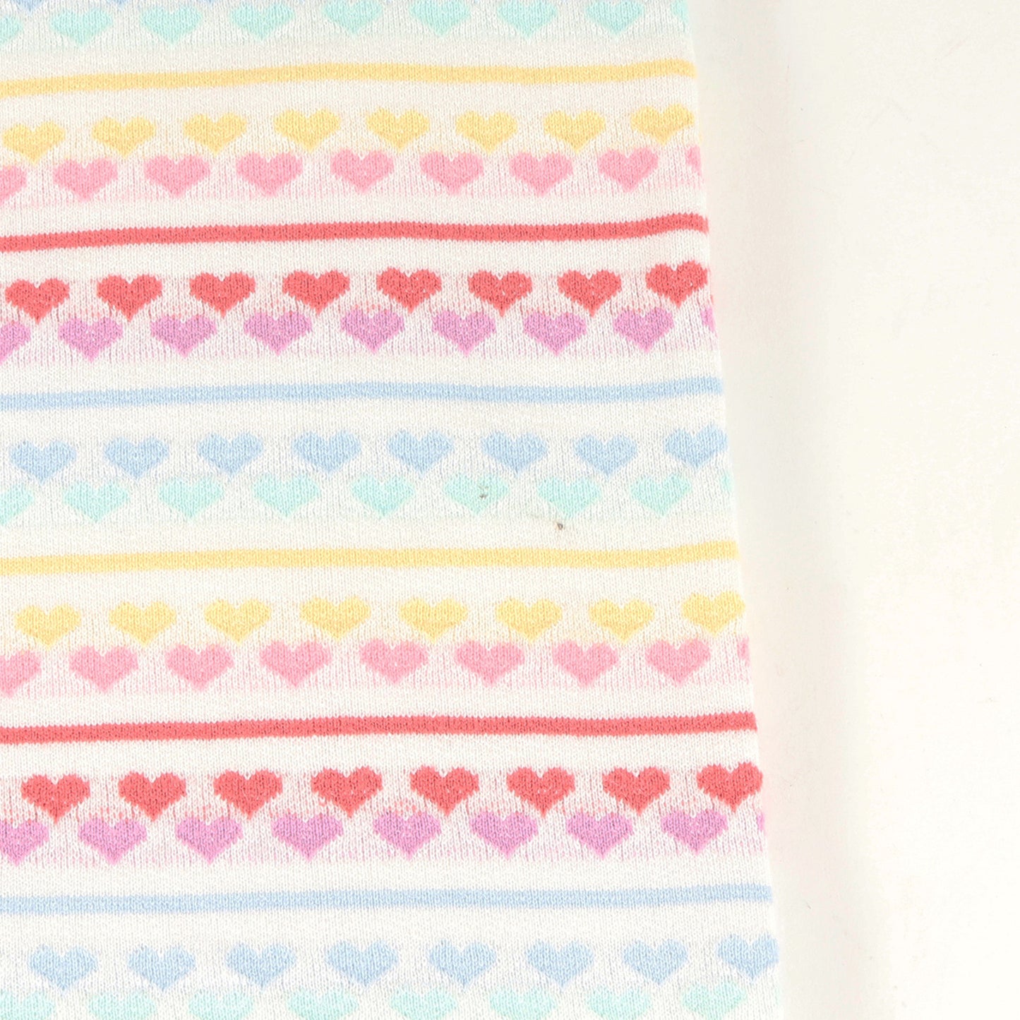 22SS ハート ボーダー ジャガード ヘビー Tシャツ(Hearts Jacquard S/S Top)