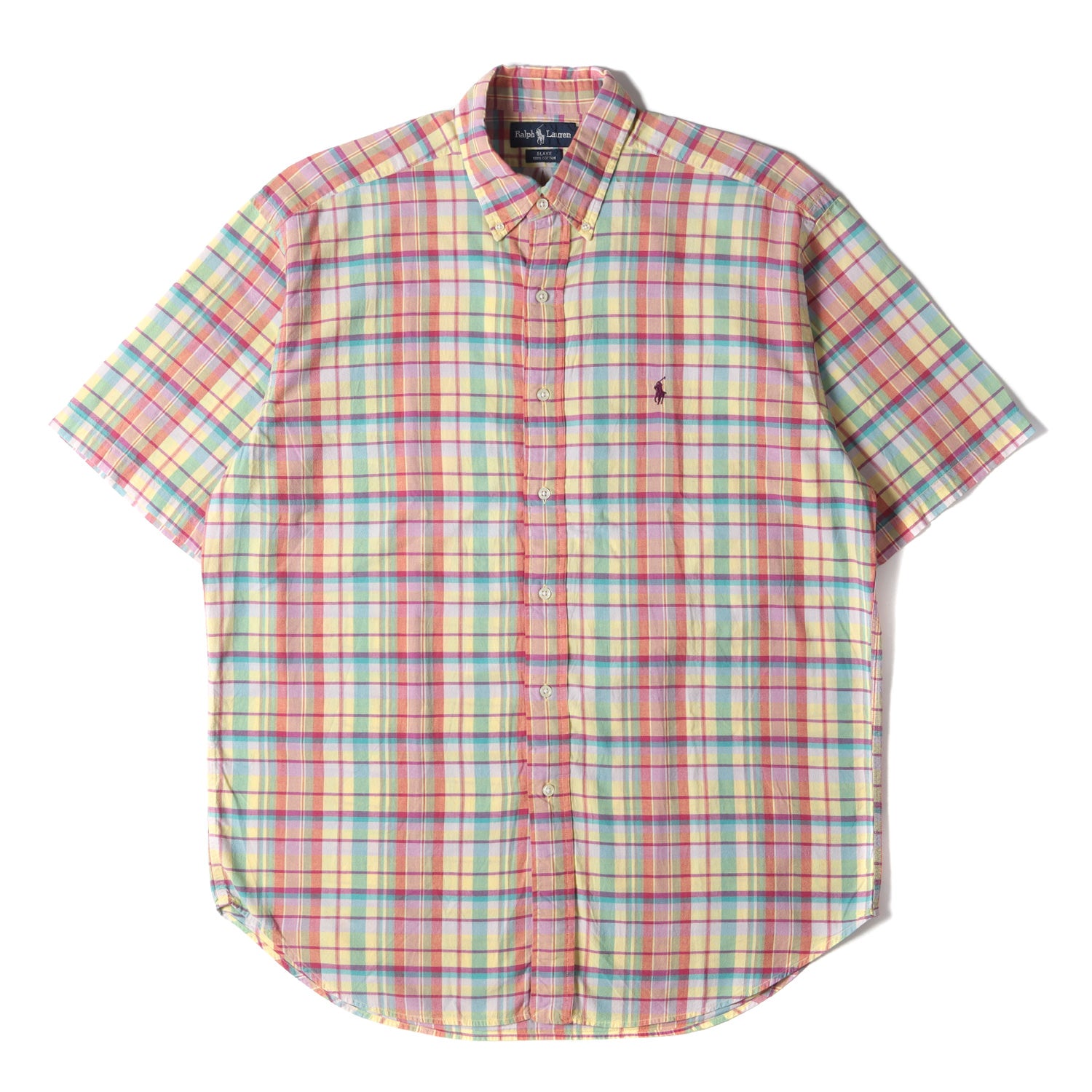 90s Ralph Lauren BLAKE マドラスチェック india製 Ralph Lauren 90s