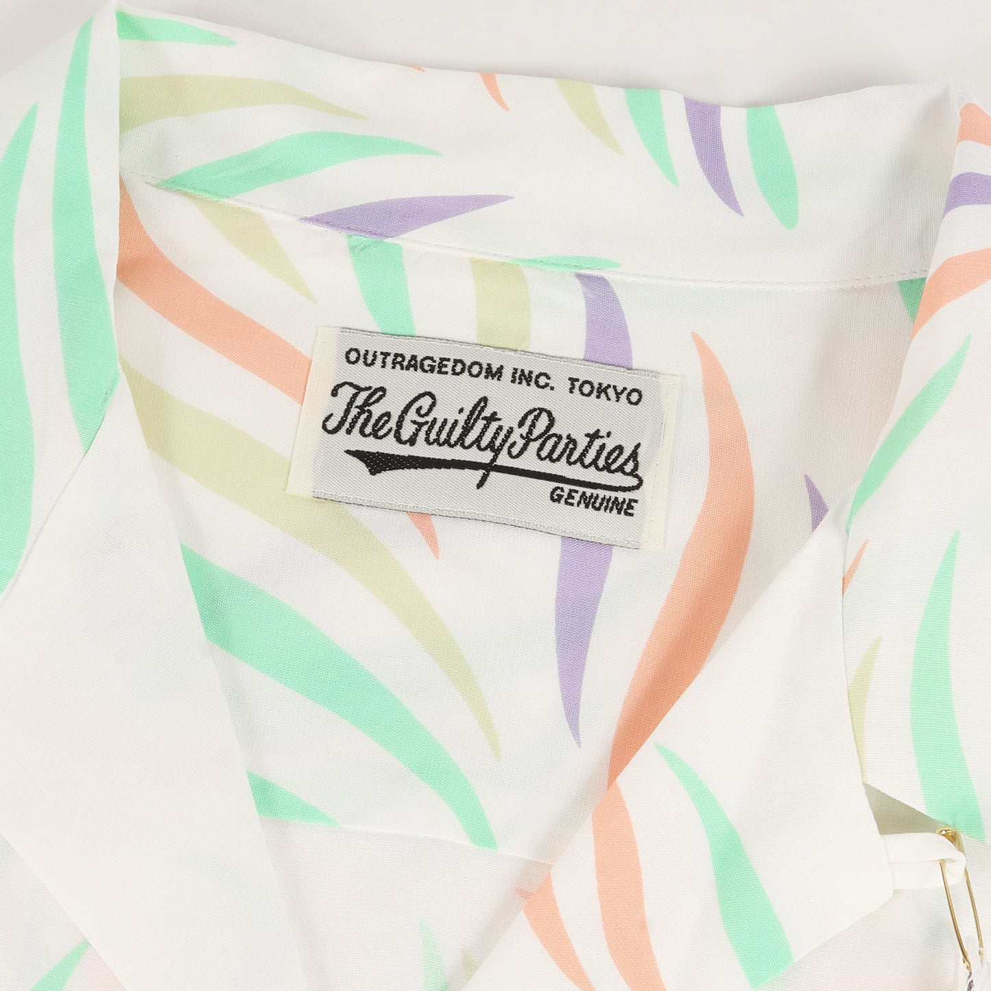 23SS リーフ柄 レーヨン ハワイアンシャツ / アロハシャツ(LEAF HAWAIIAN SHIRT)