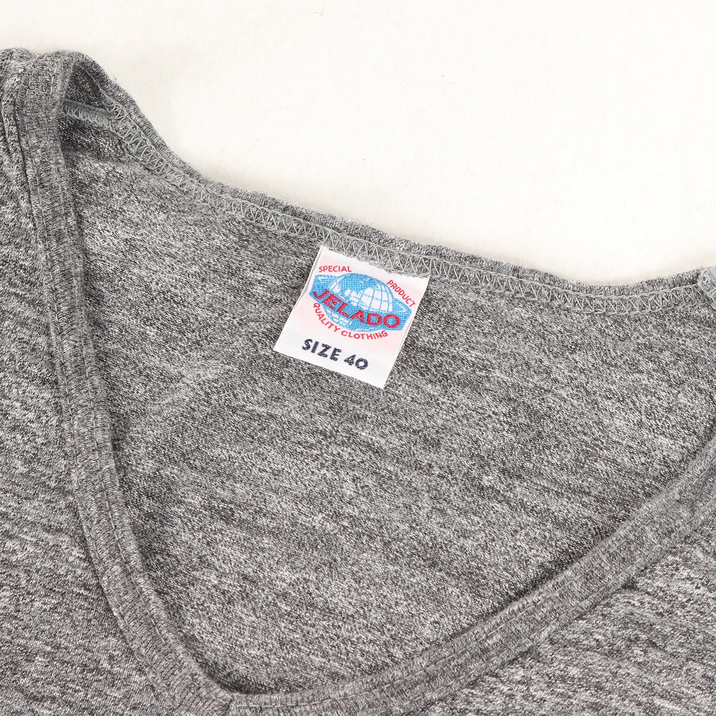 無地 Vネック 霜降り Tシャツ