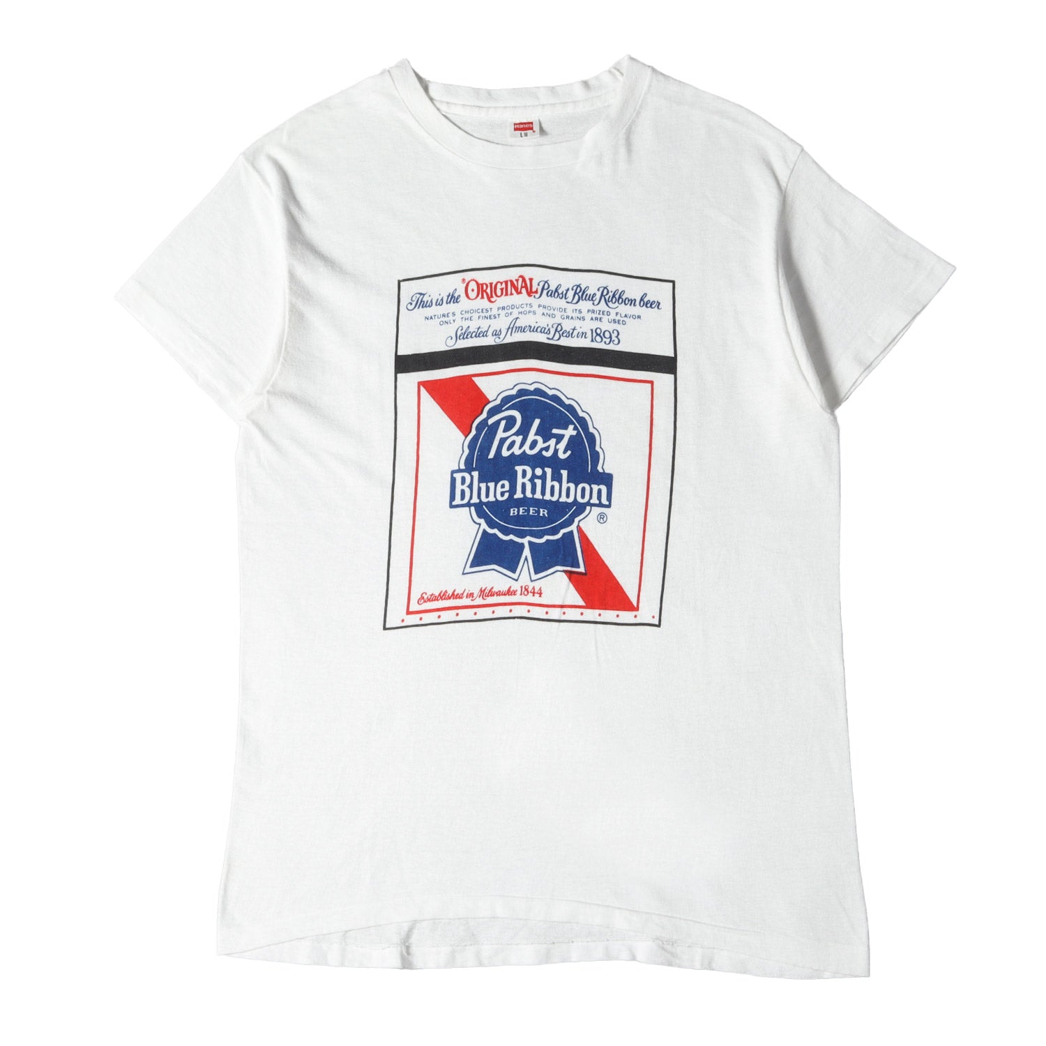 Hanes (ヘインズ) 70s Pabst Blue Ribbon 染み込みプリント Tシャツ(企業物) – ブランド古着の通販・買取 |  BEEGLE by Boo-Bee