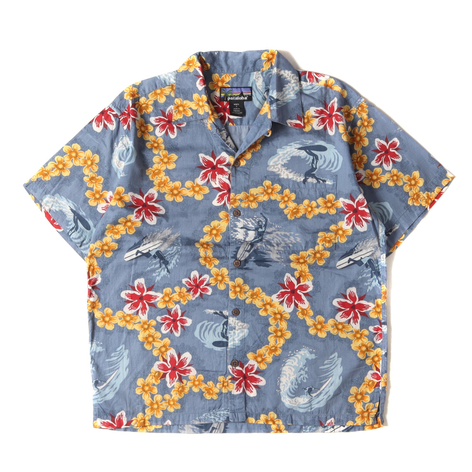 Patagonia (パタゴニア) 00s フラワー&サーフィン柄 パタロハシャツ / アロハシャツ(Pataloha Shirt) -  ブランド古着の通販・買取 | BEEGLE by Boo-Bee