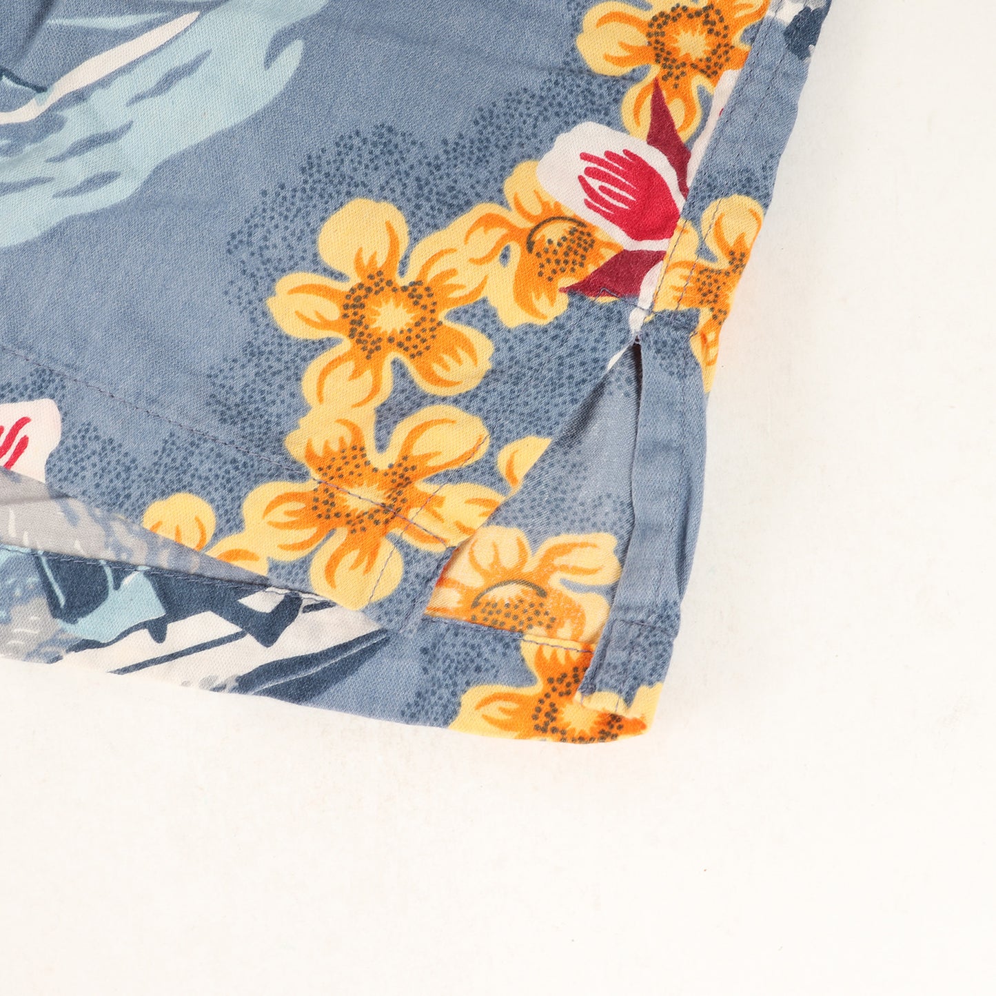 00s フラワー&サーフィン柄 パタロハシャツ / アロハシャツ(Pataloha Shirt)