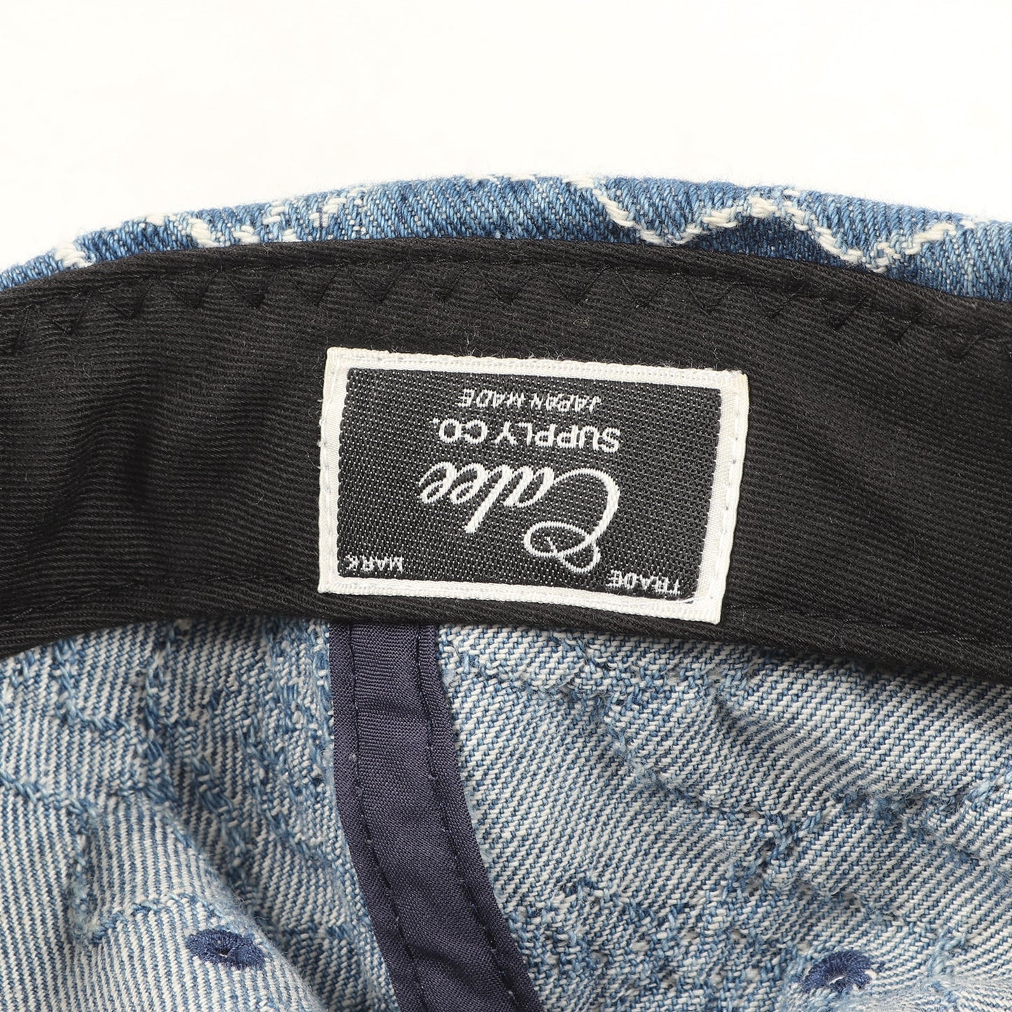 21SS ローズ柄 ジャガード デニム 6パネルキャップ(Rose pattern Jacquard denim cap)