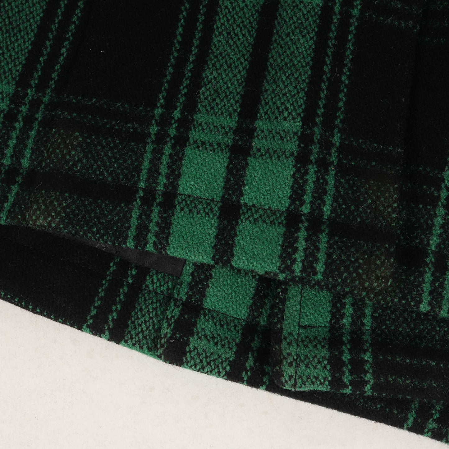 00s チェック メルトンウール ショート Pコート