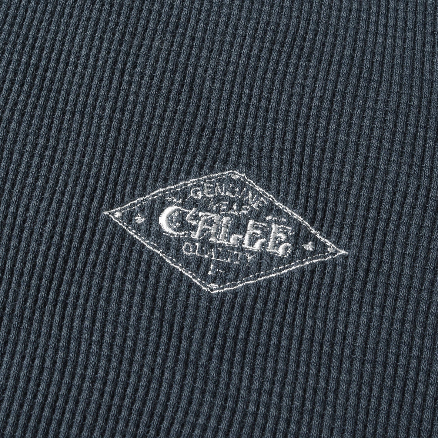 ロゴ刺繍 タートルネック サーマル ロングスリーブTシャツ