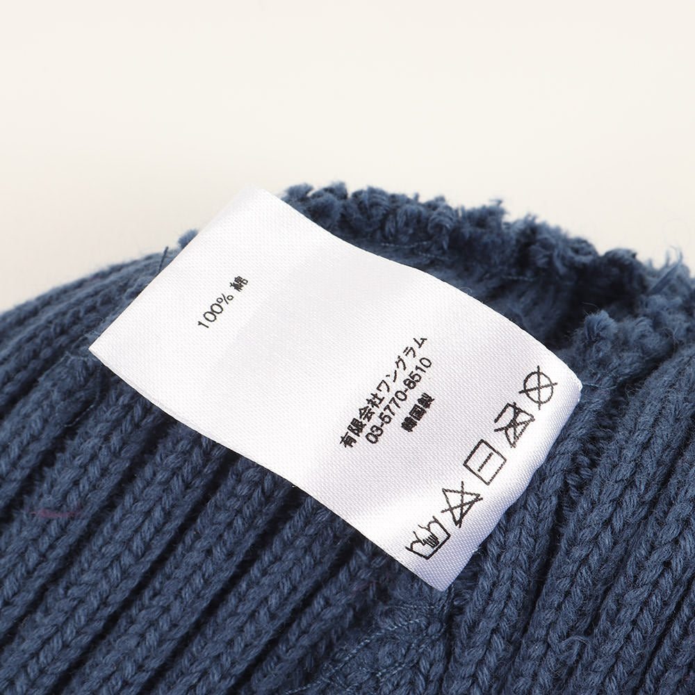 オーバーダイ加工 コットンニット ビーニー(Overdyed Beanie)