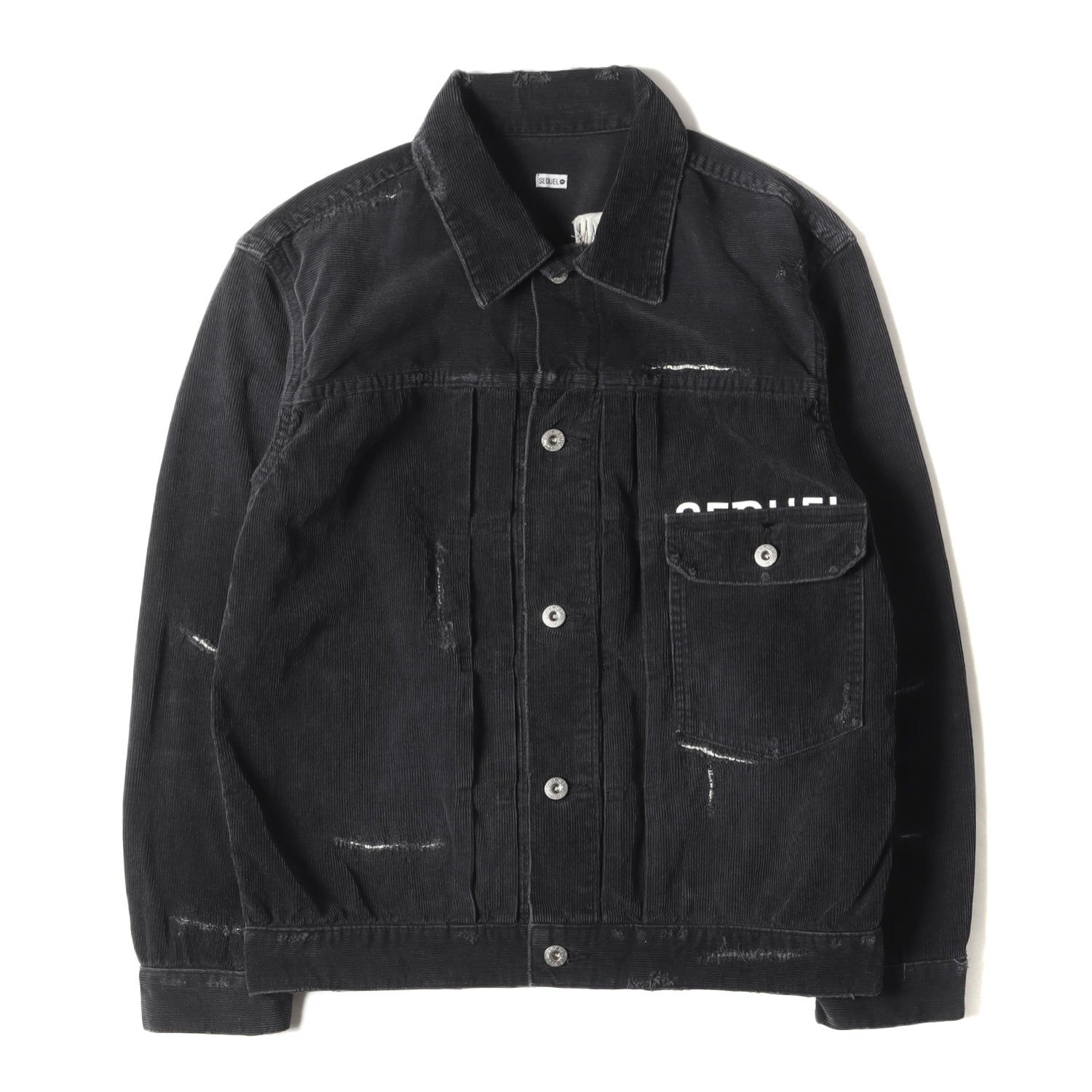 SEQUEL (シークエル) 22AW ×fragment design ダメージリペア加工 1stタイプ コーデュロイ ジャケット(DAMAGE  CORDUROY JACKET) – ブランド古着の通販・買取 | BEEGLE by Boo-Bee