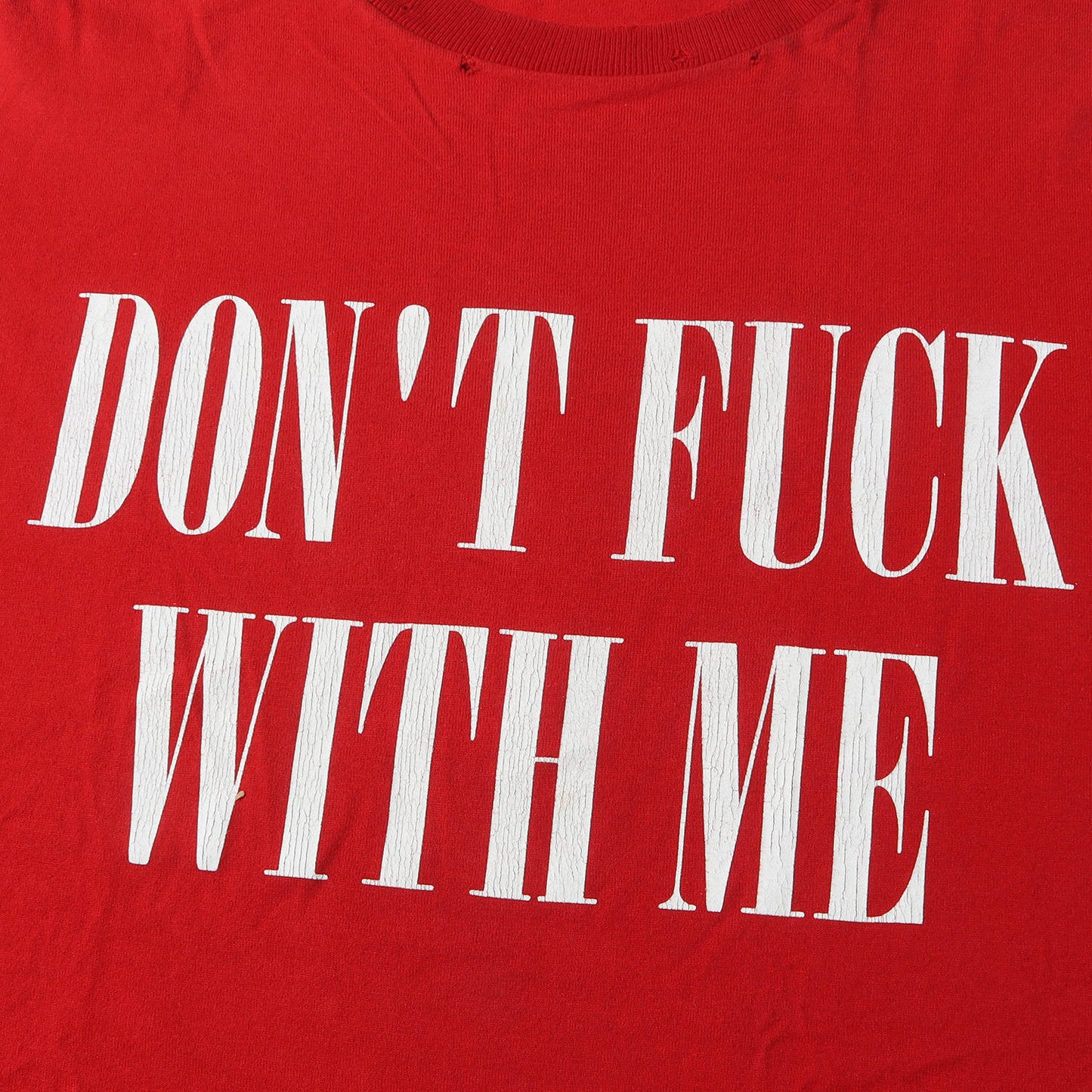 06SS ローズ期 ダメージ加工 メッセージロゴ Tシャツ