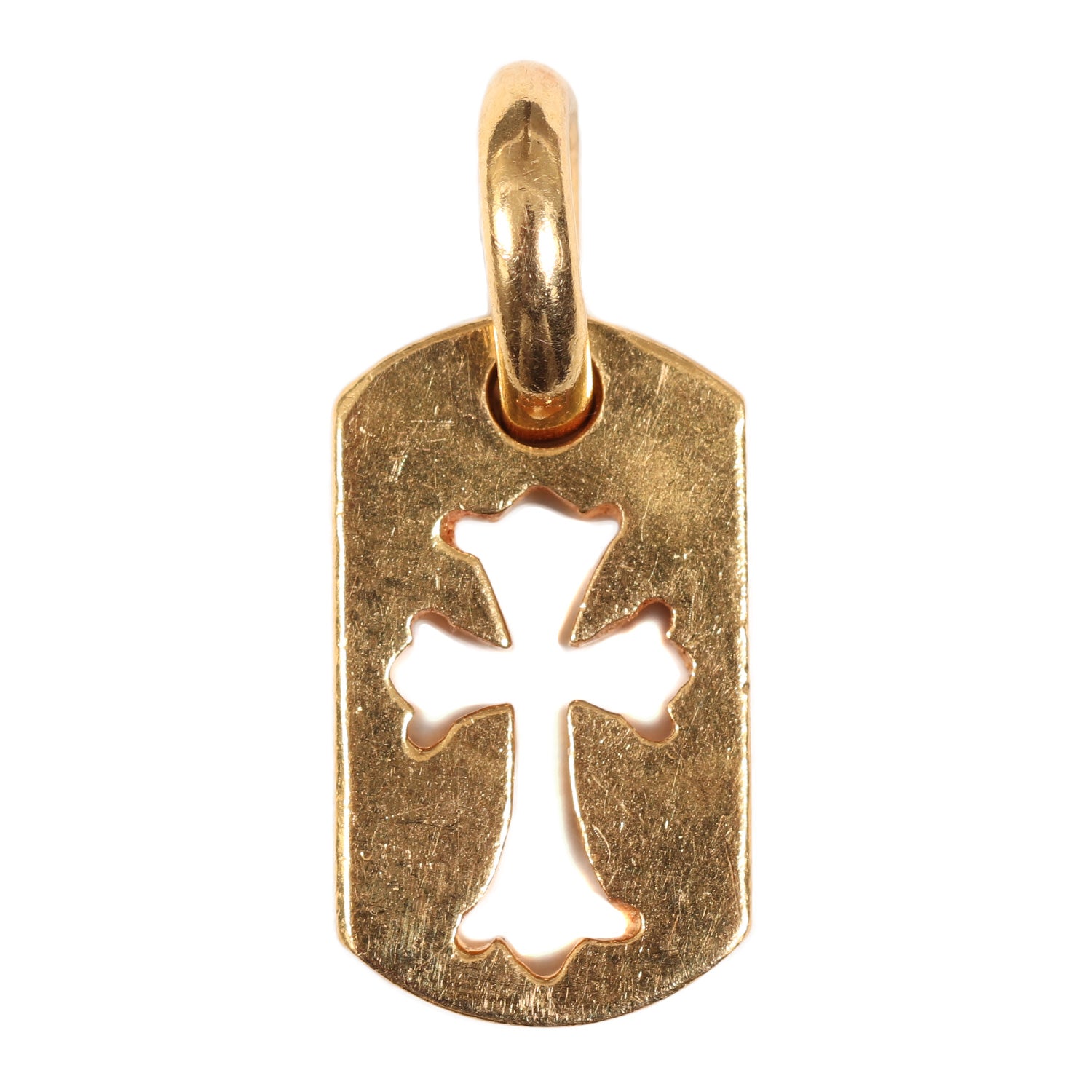 CHROME HEARTS (クロムハーツ) 22K タイニー カットアウト クロス 