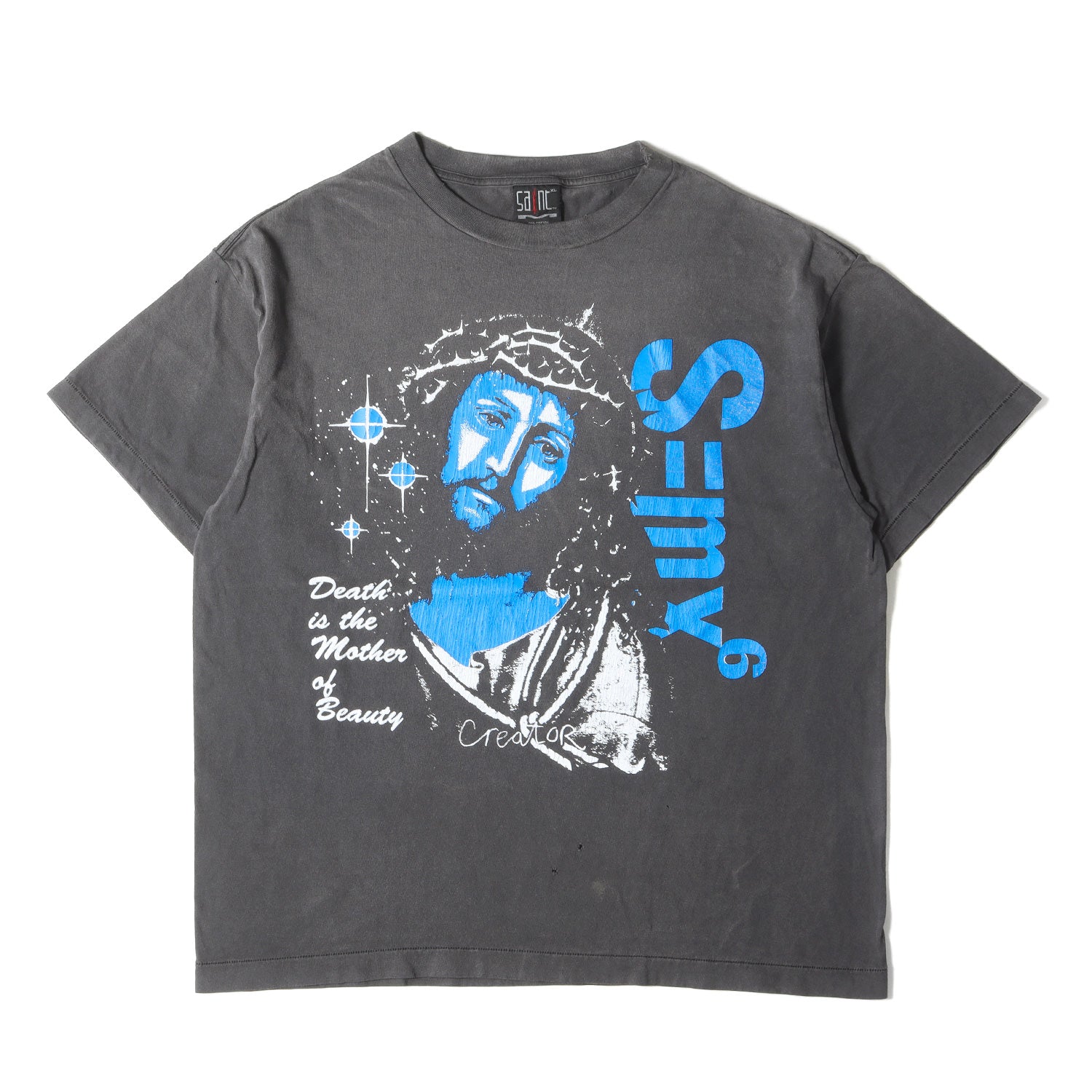 SAINT MICHAEL (セントマイケル) 23SS ヴィンテージ加工 キリスト Tシャツ(SS TEE/DEATH IS MTHR) –  ブランド古着の通販・買取 | BEEGLE by Boo-Bee