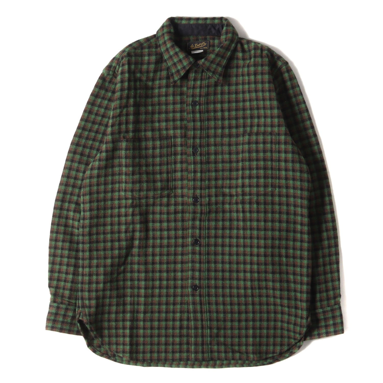 At LAST&CO (アットラスト) チンスト付き チェック ウール ワーク 