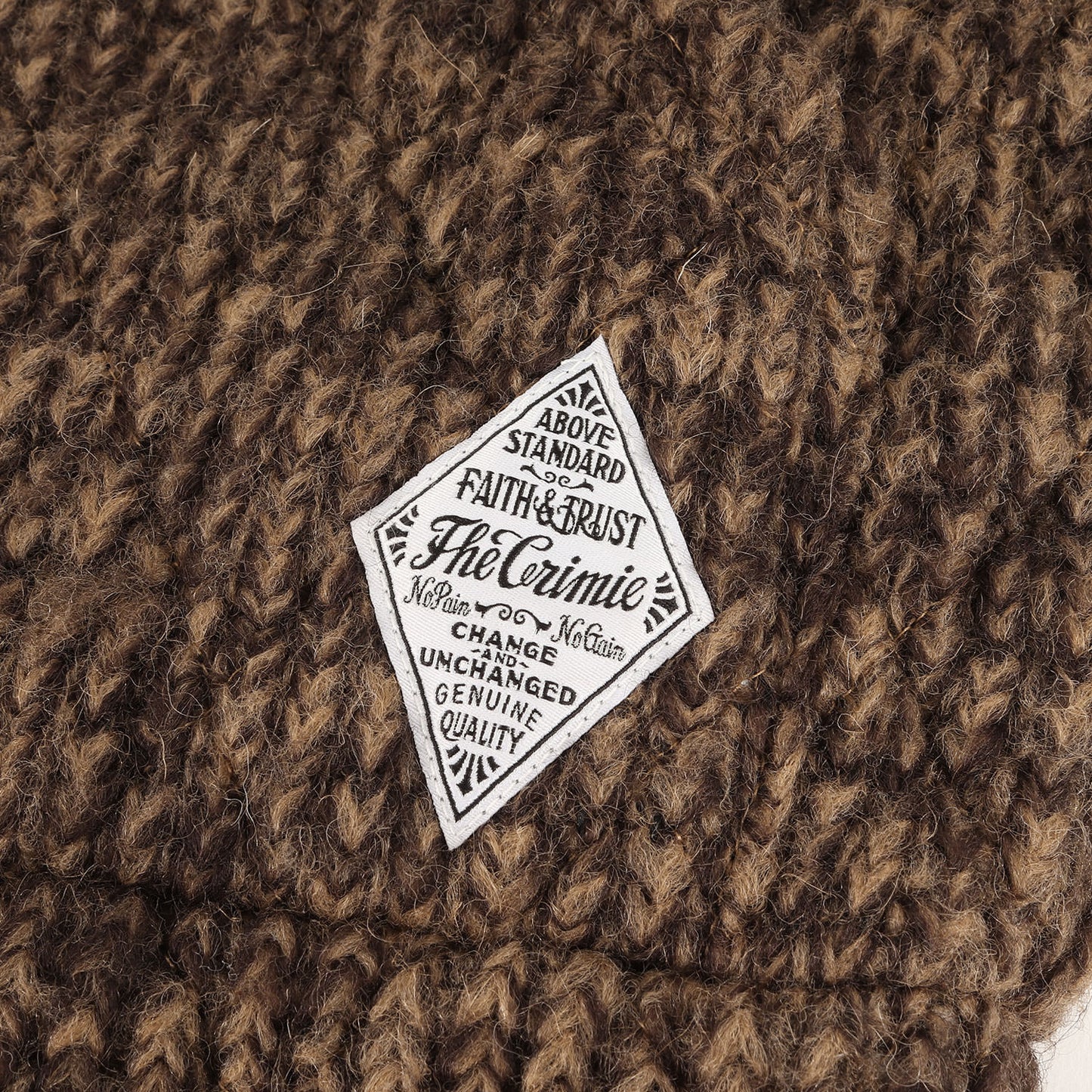 裏地キルティング ニット カーディガン