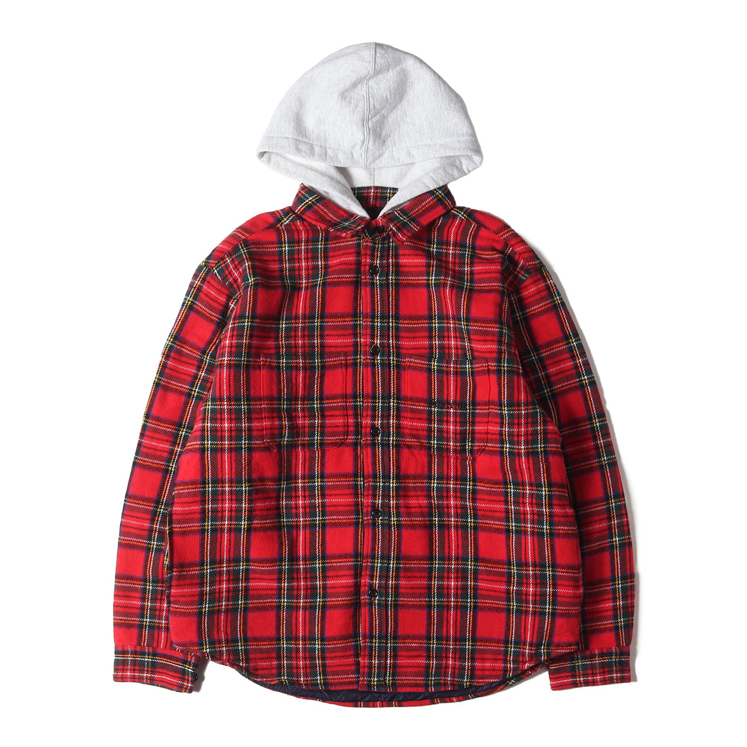 Supreme (シュプリーム) 23AW フード付き 裏地キルティング チェック ネルシャツ(Tartan Flannel Hooded Shirt)  - ブランド古着の通販・買取 | BEEGLE by Boo-Bee