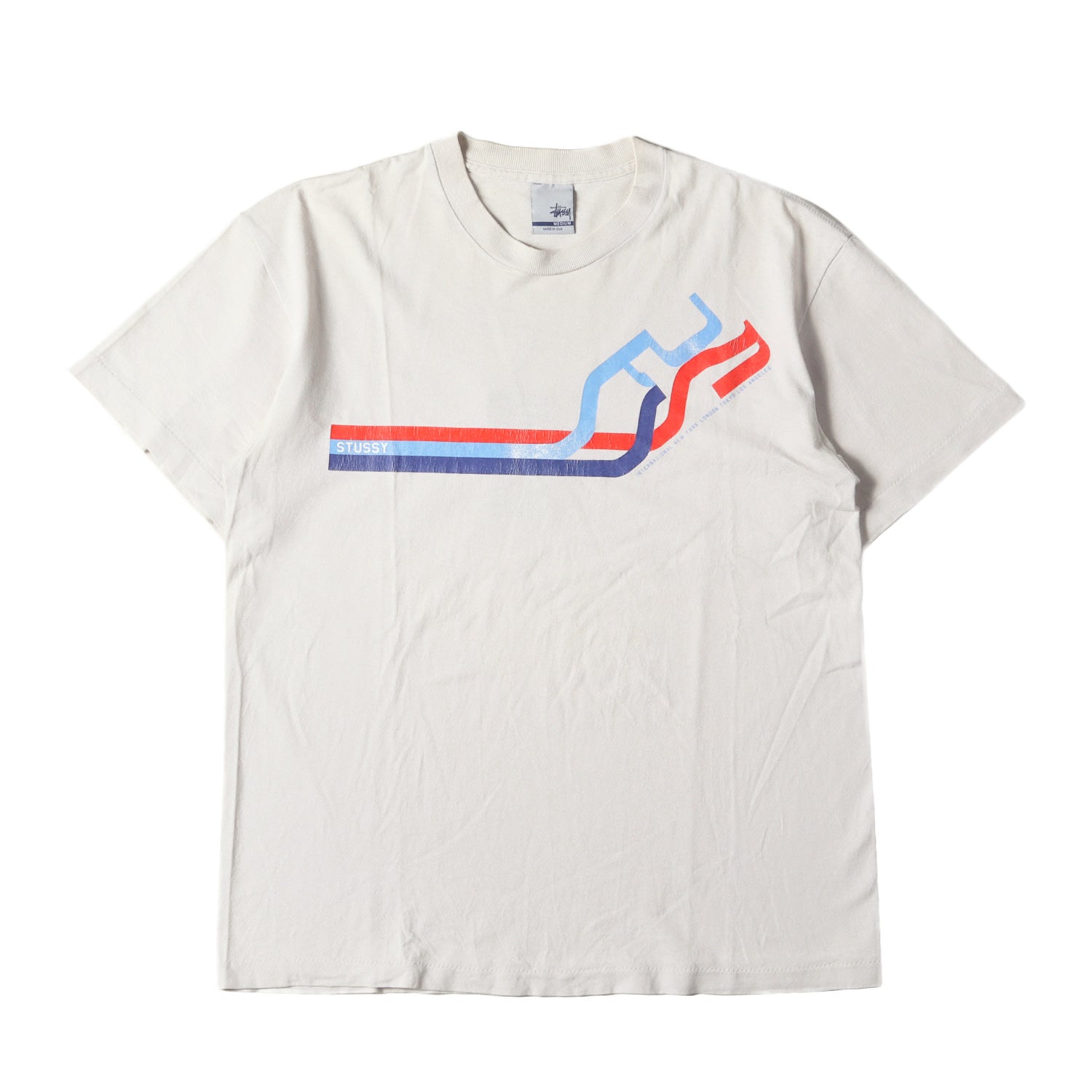 90s Stussy グラフィックTシャツ Lサイズ 90s OLD STUSSY USA製 グラフィック Tシャツ STUSSY - 90s OLD STUSSY
