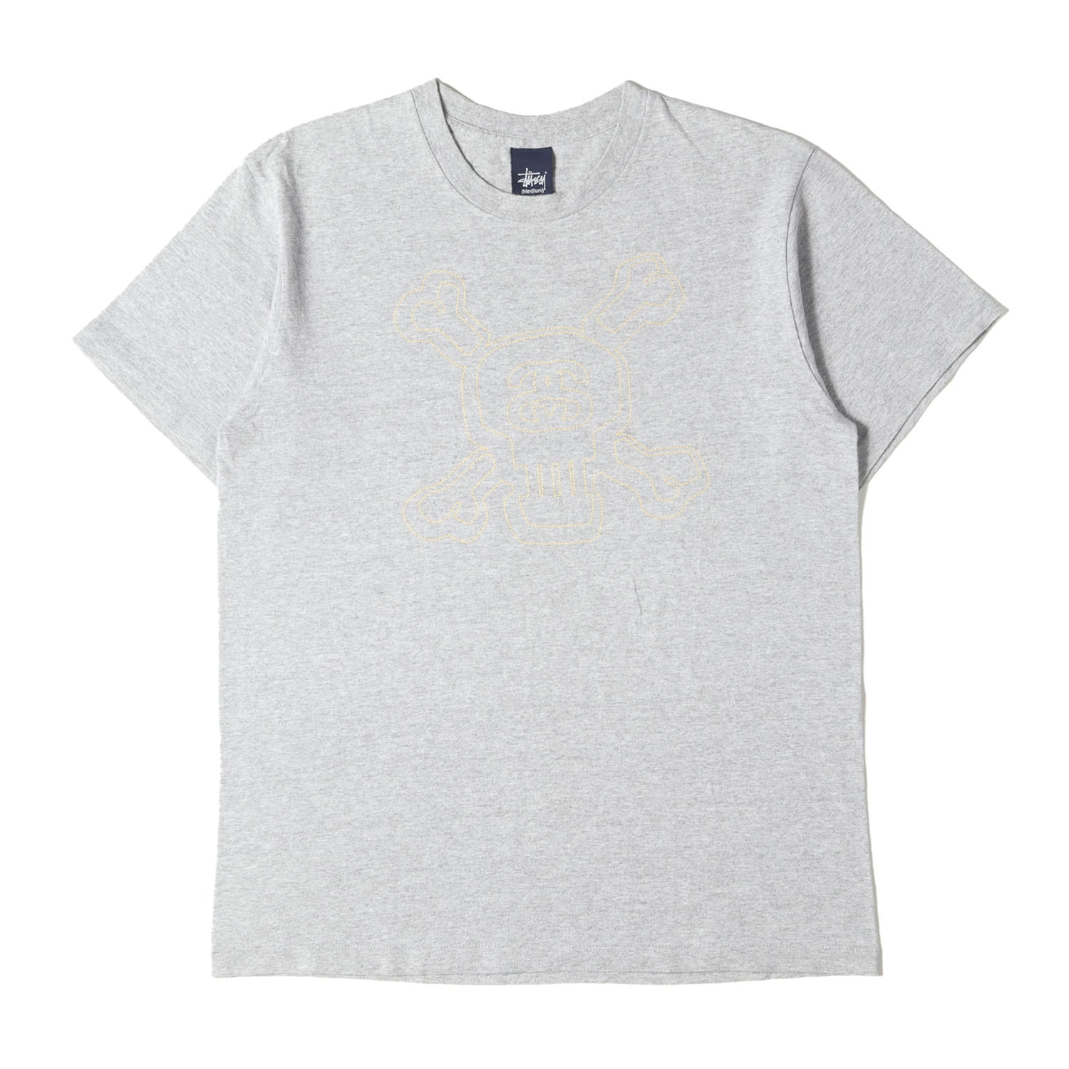 STUSSY (ステューシー) 90s OLD STUSSY 紺タグ クロスボーンスカル T 