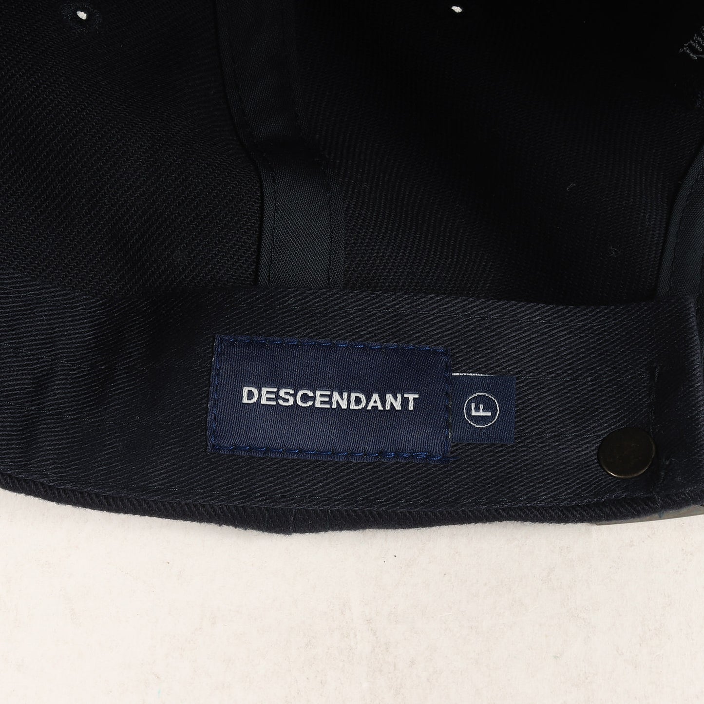 23SS ロゴ刺繍 ツイル 6パネルキャップ(FLUKE UP 6PANEL)