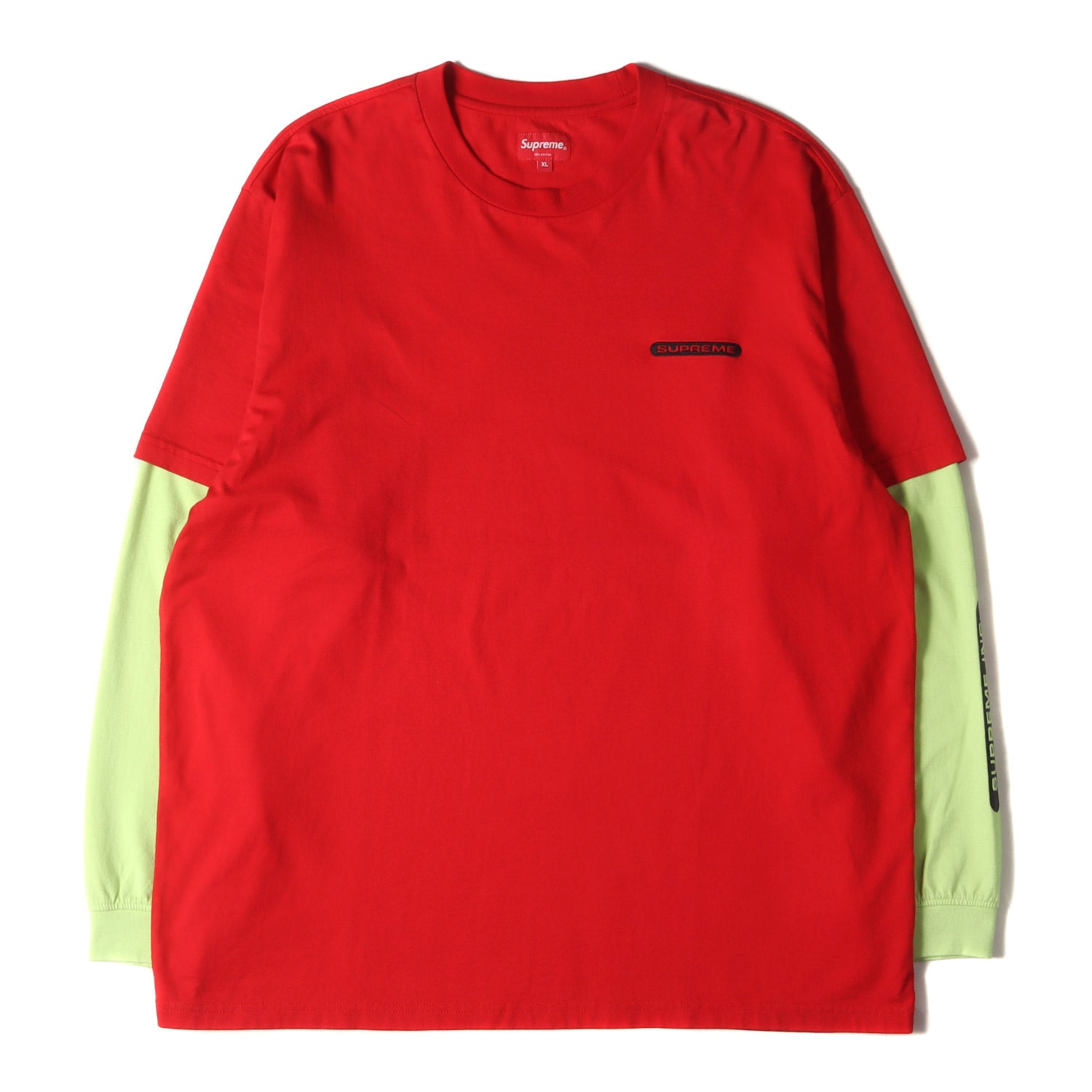 Supreme (シュプリーム) 21SS 袖レイヤード ロングスリーブTシャツ 