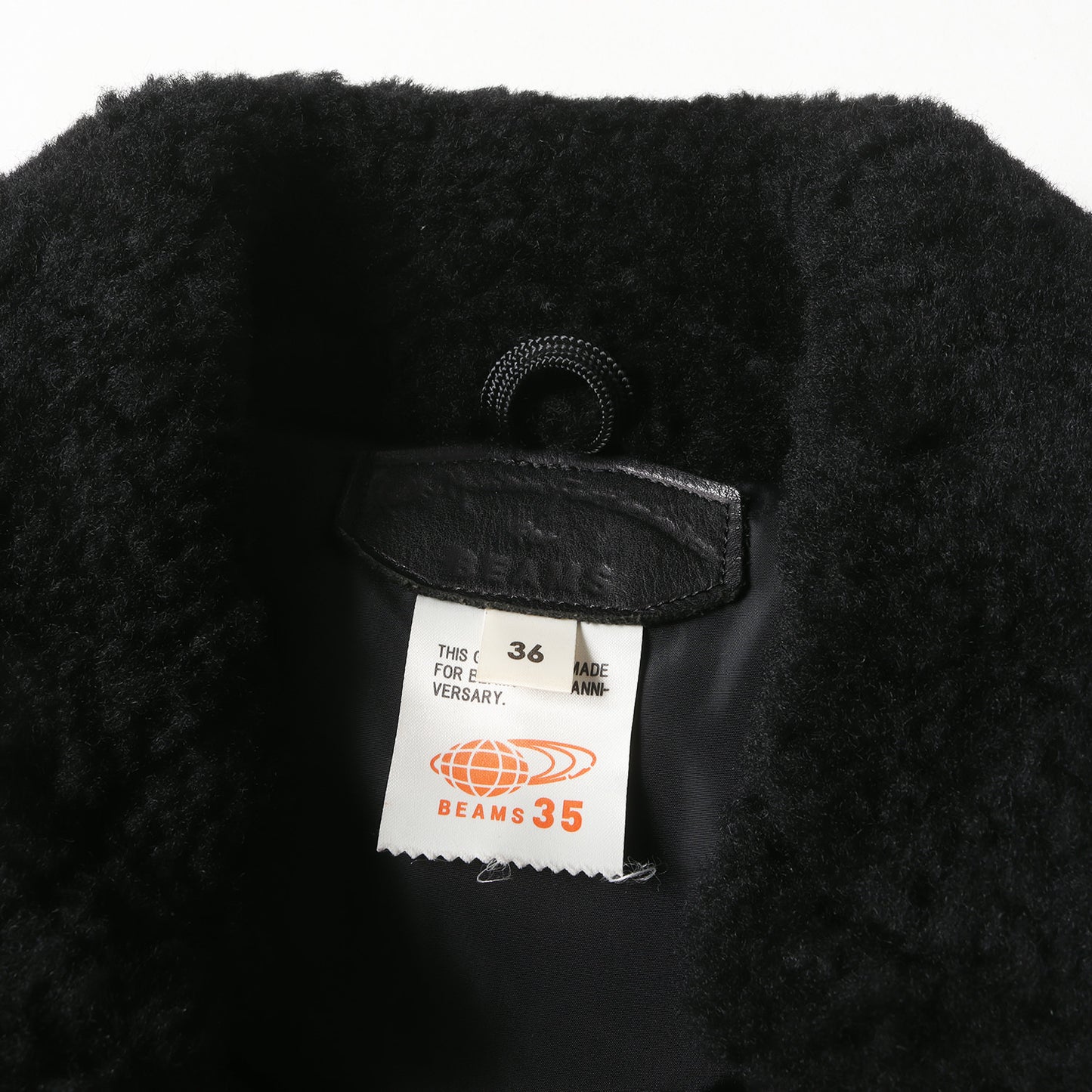 BEAMS別注 35周年記念 襟ムートン レザーヨーク ダウンベスト