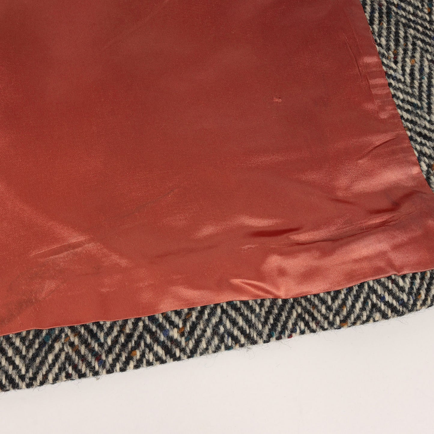 70s ヘリンボーン ツイード ダブルブレスト チェスターコート(カナダ製)