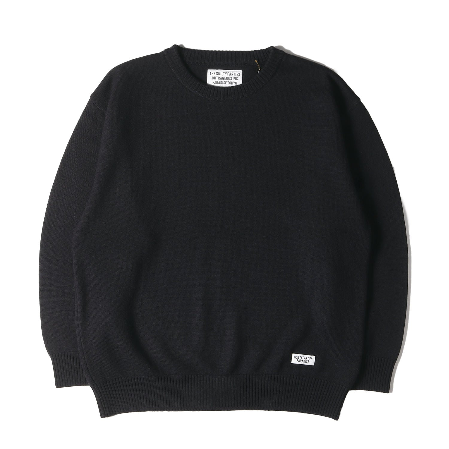 WACKO MARIA (ワコマリア) 22SS プレーン クルーネック ウールニット 