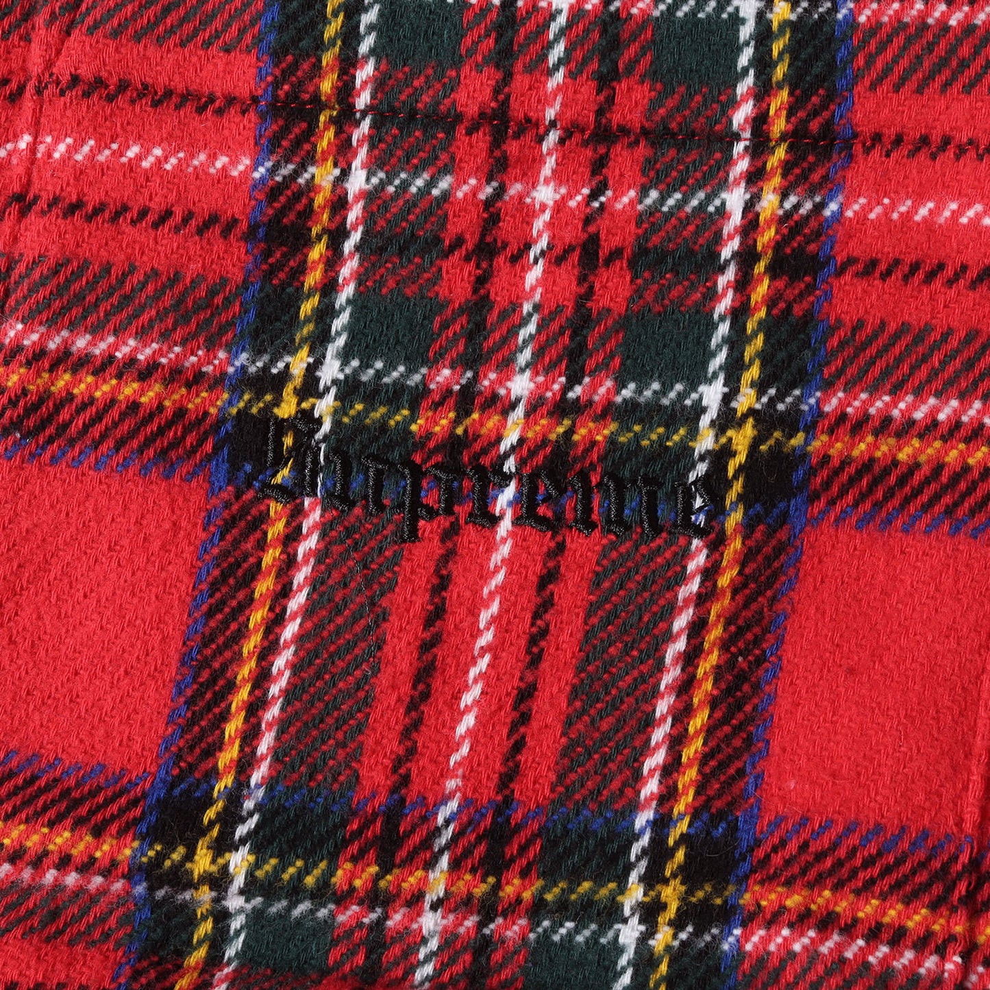 23AW フード付き 裏地キルティング チェック ネルシャツ(Tartan Flannel Hooded Shirt)