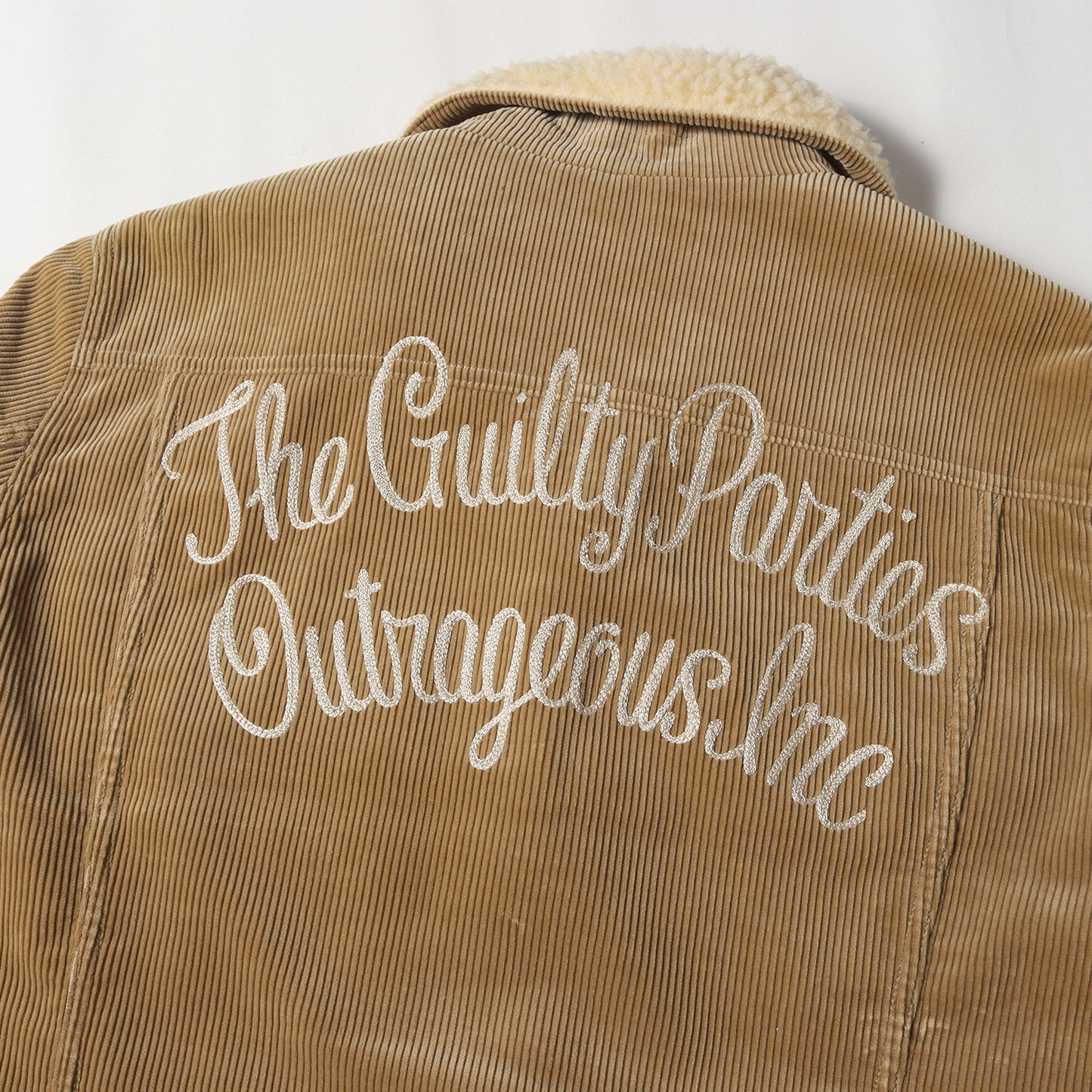 チェーン刺繍ロゴ コーデュロイ ボア ランチジャケット(CORDUROY JKT)
