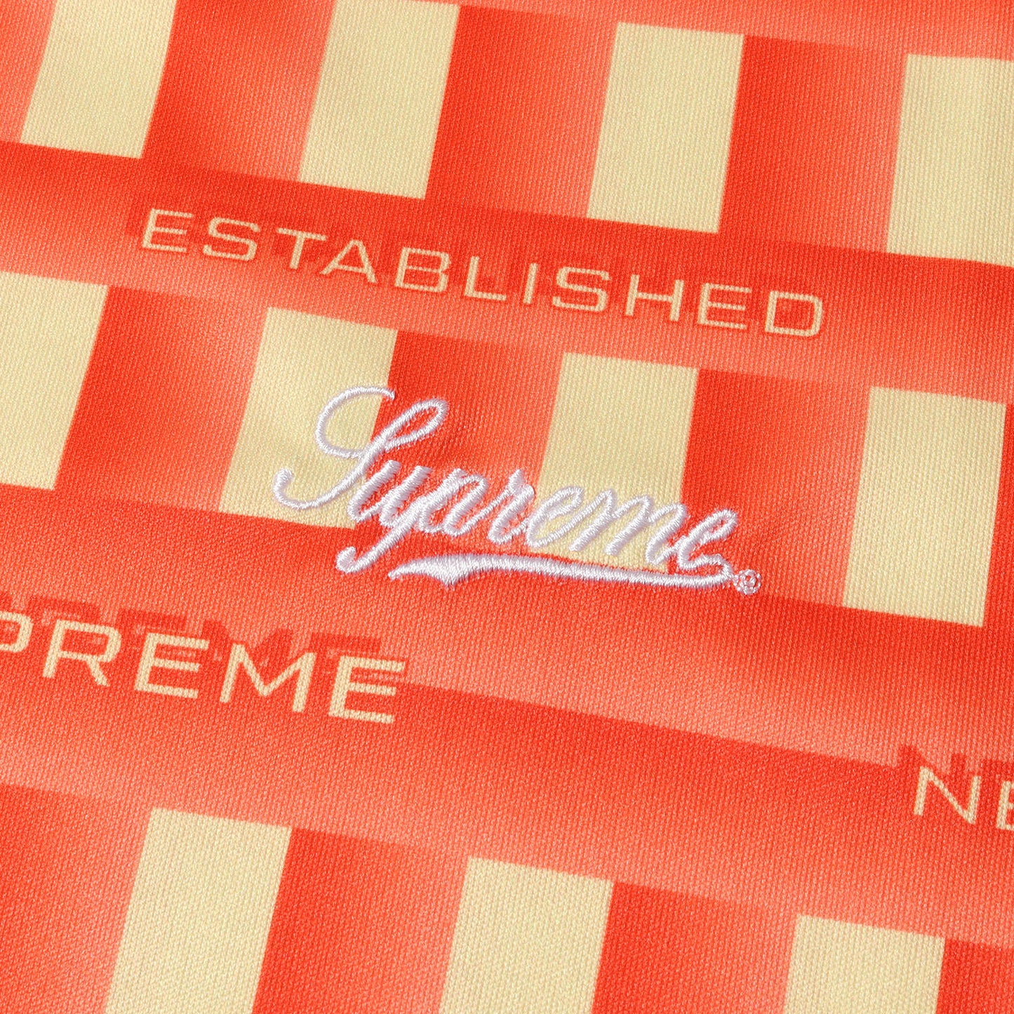 20SS グリッドパターン サッカージャージ トップ / Tシャツ(Grid Soccer Jersey)