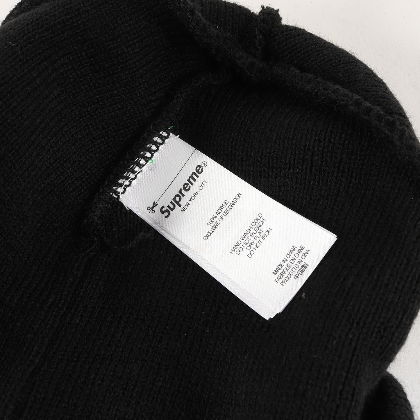 23AW ブランドロゴ刺繍 ニット ビーニー(Slant Beanie)