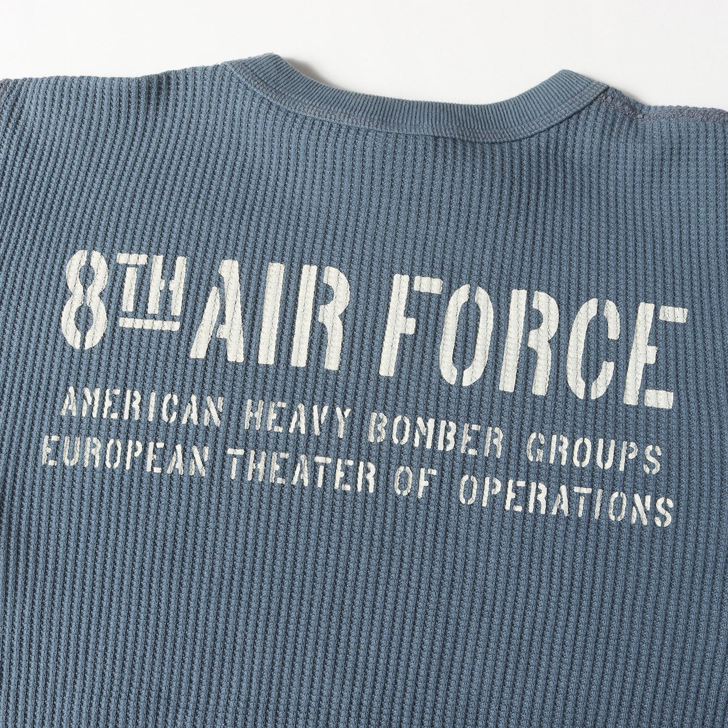 MIGHTY EIGHTH ミリタリープリント サーマル ロングスリーブTシャツ