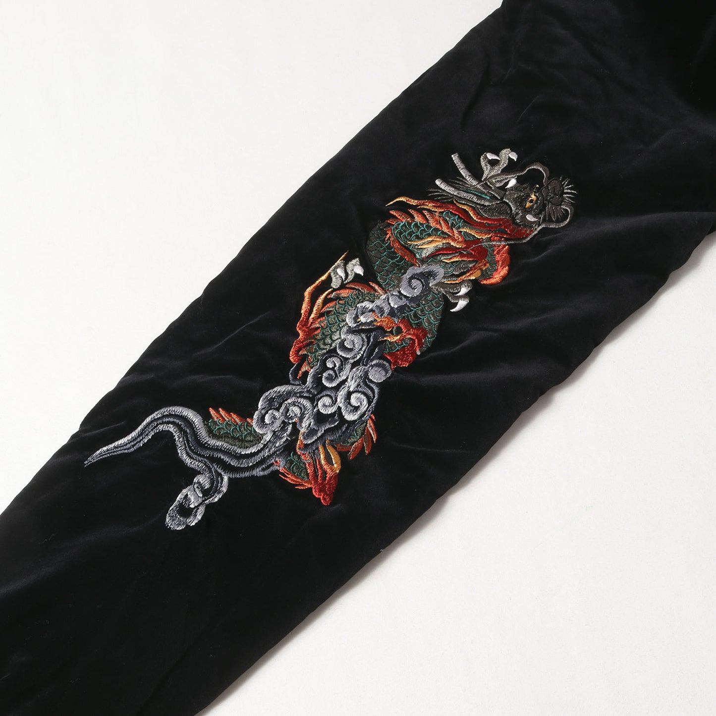 龍×鶴総柄 リバーシブル 別珍 スカジャン