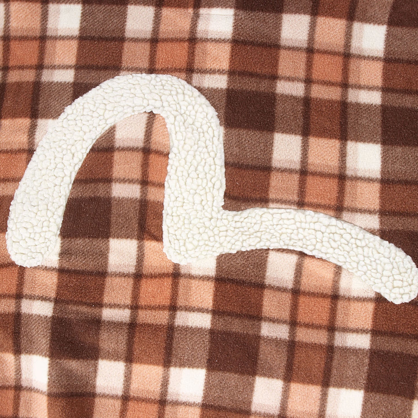 ビッグ カモメ チェック フリース ジャケット