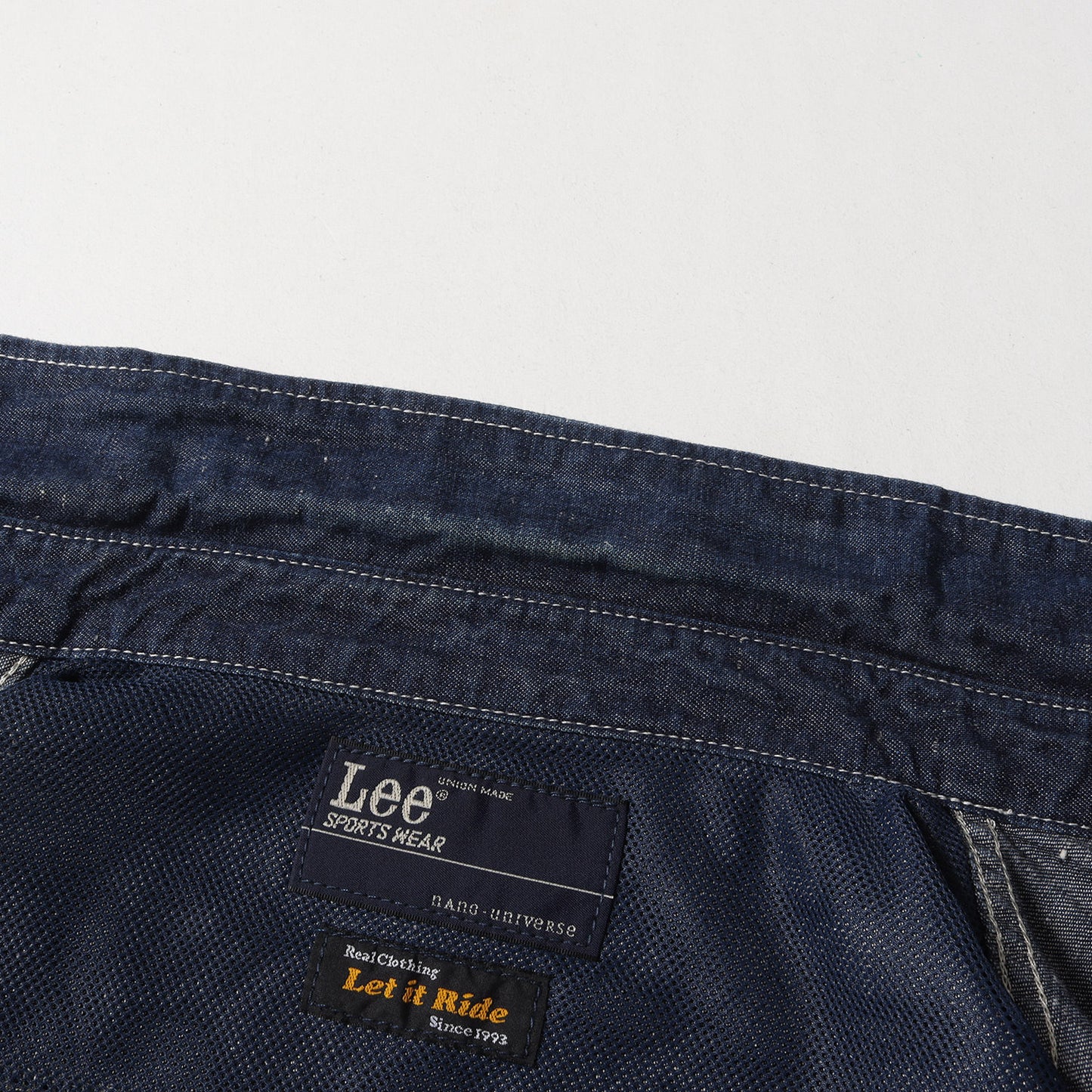 ×Lee ×nano・universe バンダナ柄 デニム ワークシャツ