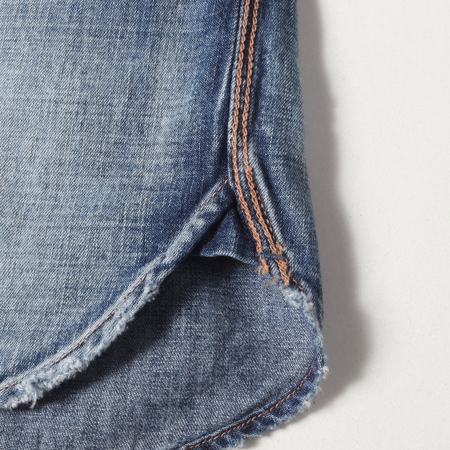 21AW ヴィンテージ加工 イーグル刺繍 デニム ロデオシャツ(7.25oz DENIM RODEO SHIRTS)