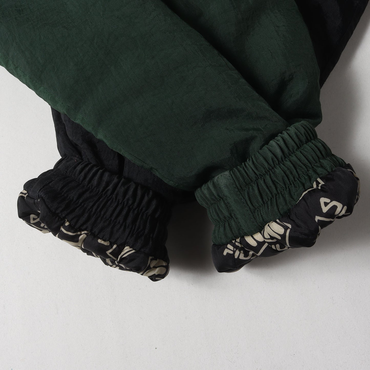 90s 裏地総柄 キルティング ナイロン プルオーバー ジャケット