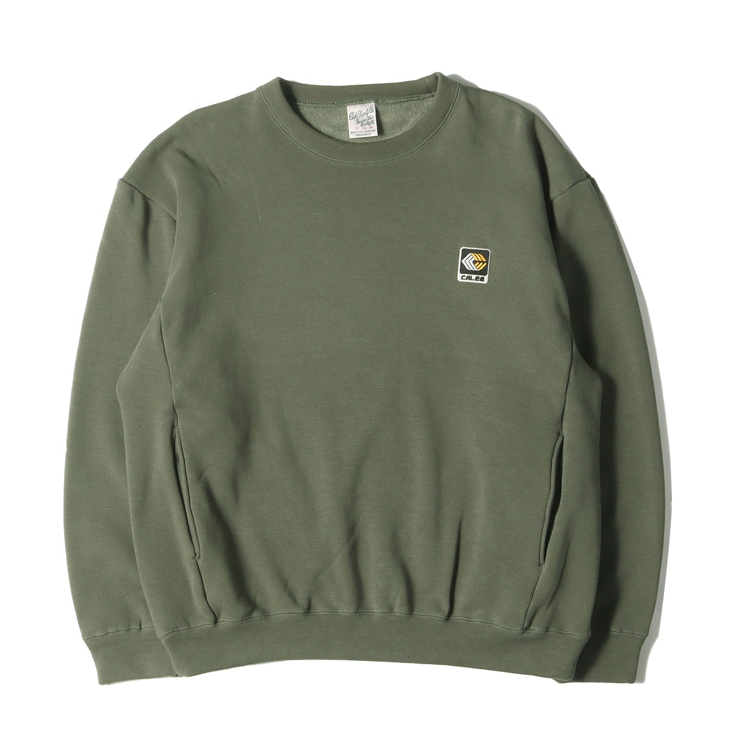 CALEE (キャリー) 22AW 裏地フリース ボンバーヒート ストレッチ スウェット(Bomber heat trade mark logo  wappen crew neck sweat) - ブランド古着の通販・買取 | BEEGLE by Boo-Bee