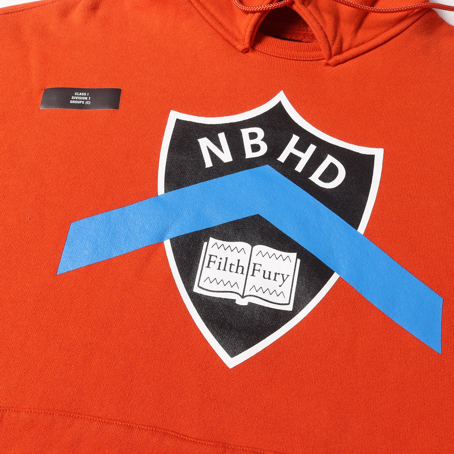 エンブレム プリント 後付けフード スウェット パーカー(CREW / C-HOODED. LS)