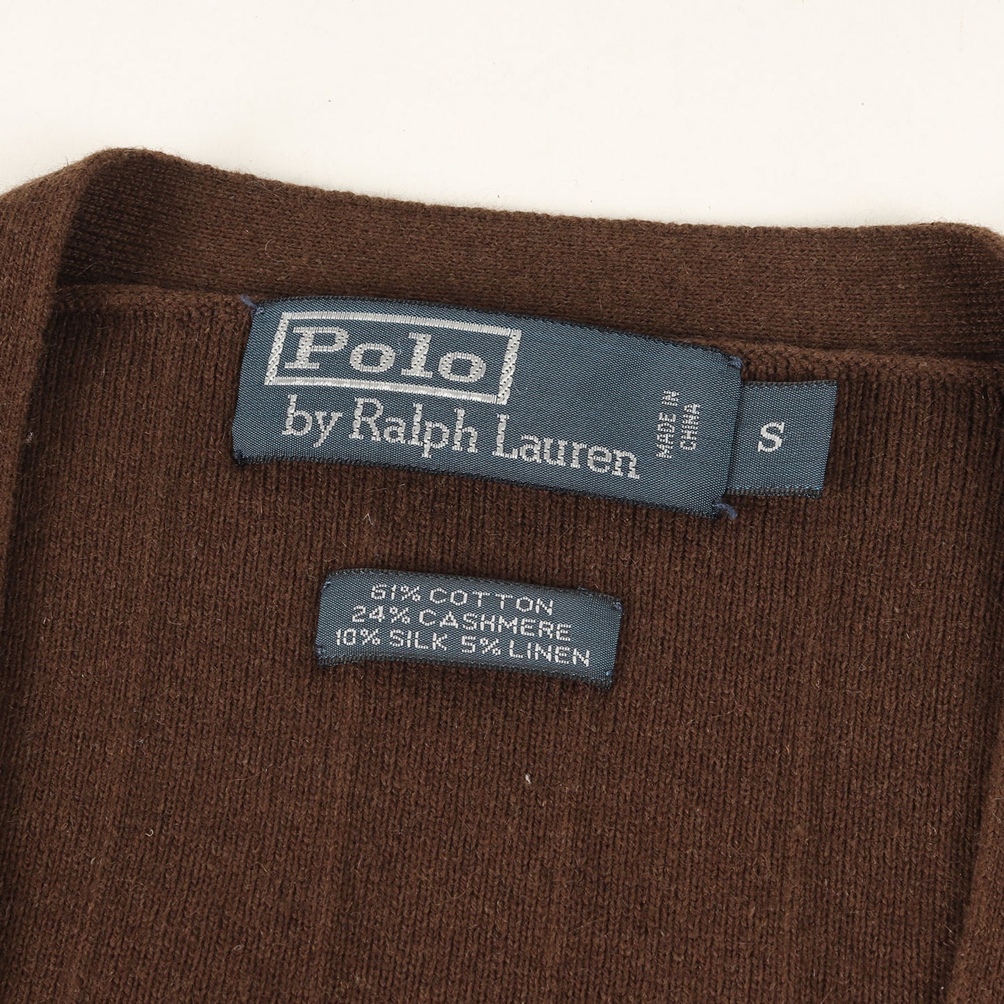 グレンチェック カシミヤ/コットン/シルク ニット ベスト