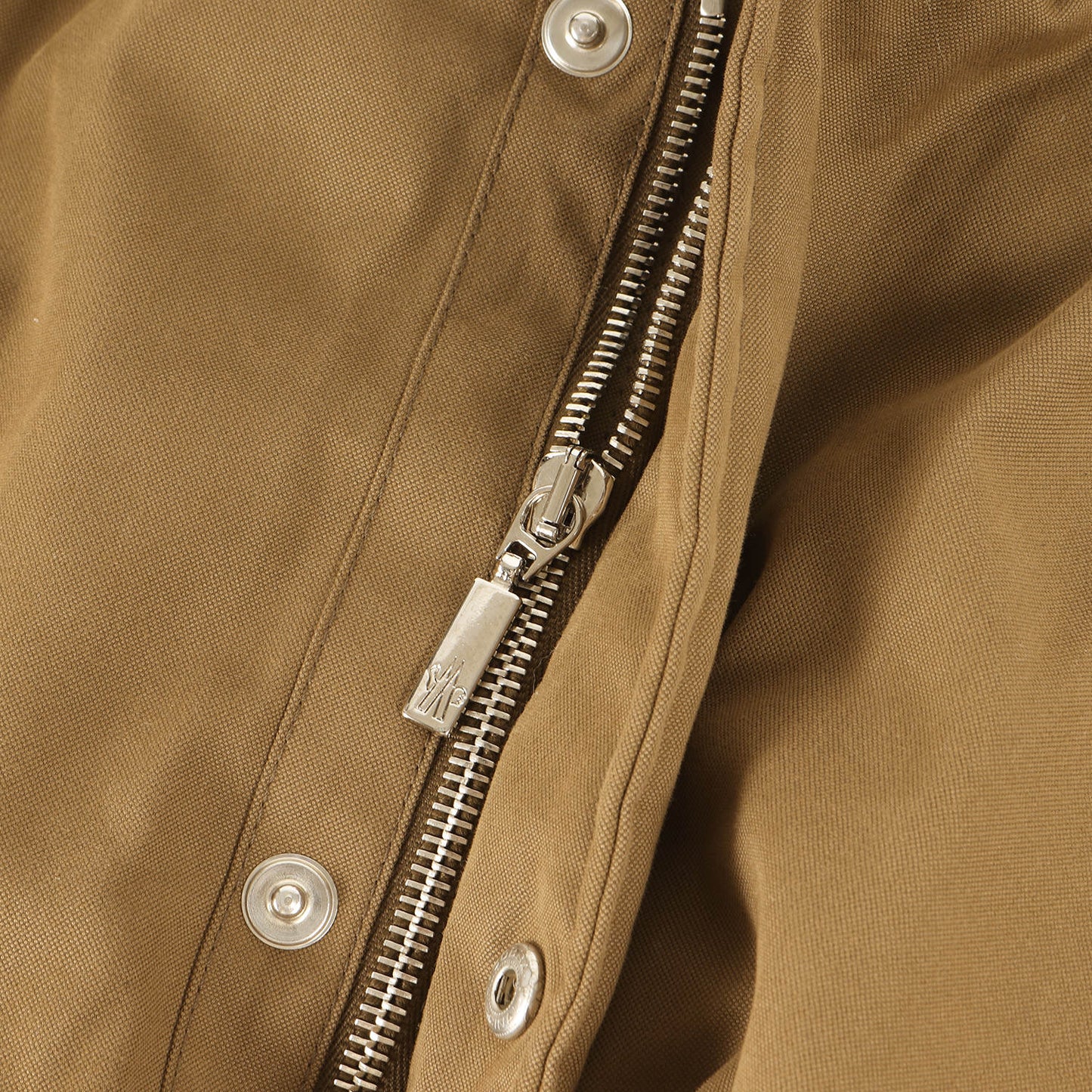 茶タグ コットン/ナイロン オックス ダウンコート