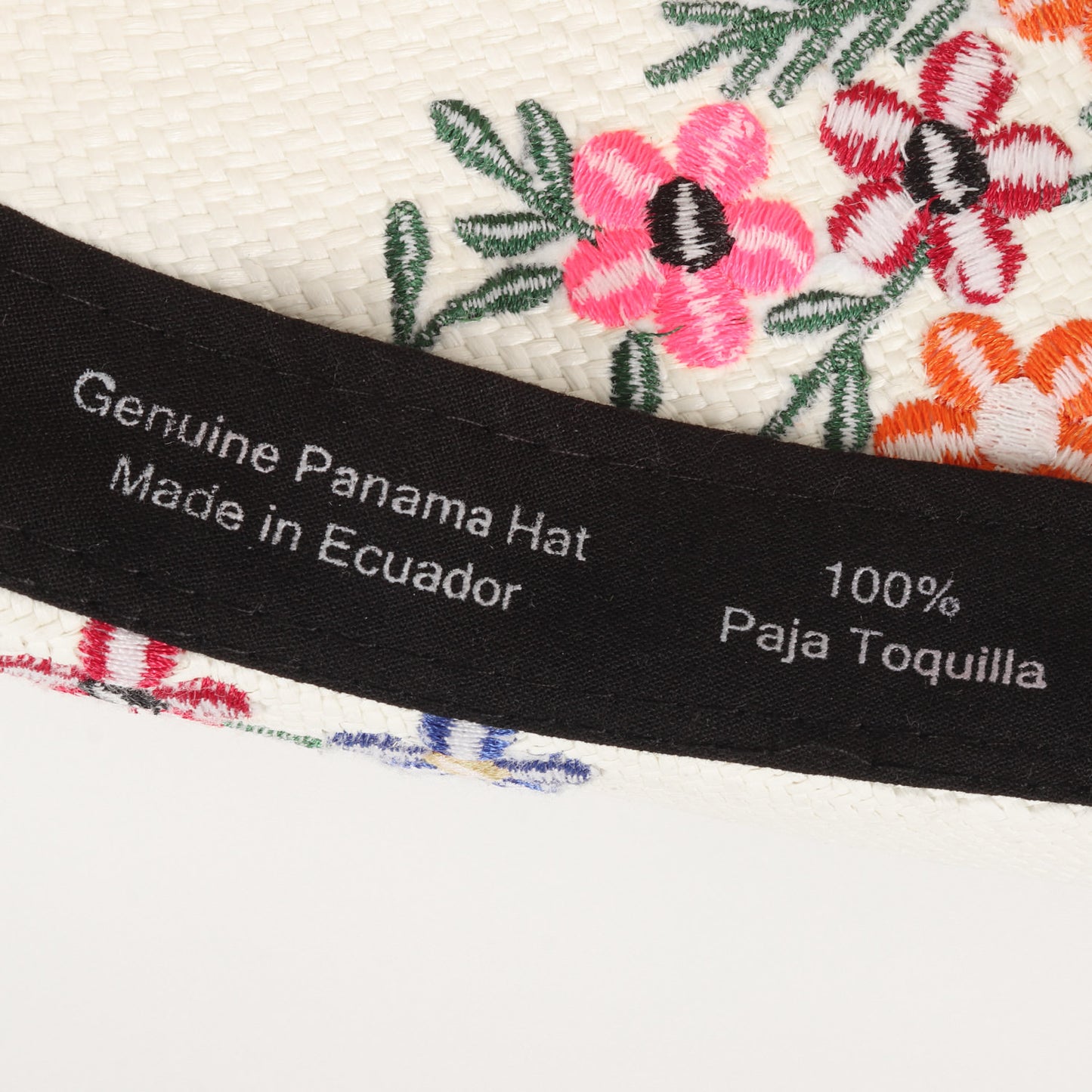 ボタニー サイドボタニカル刺繍 パナマハット (BOTANY)