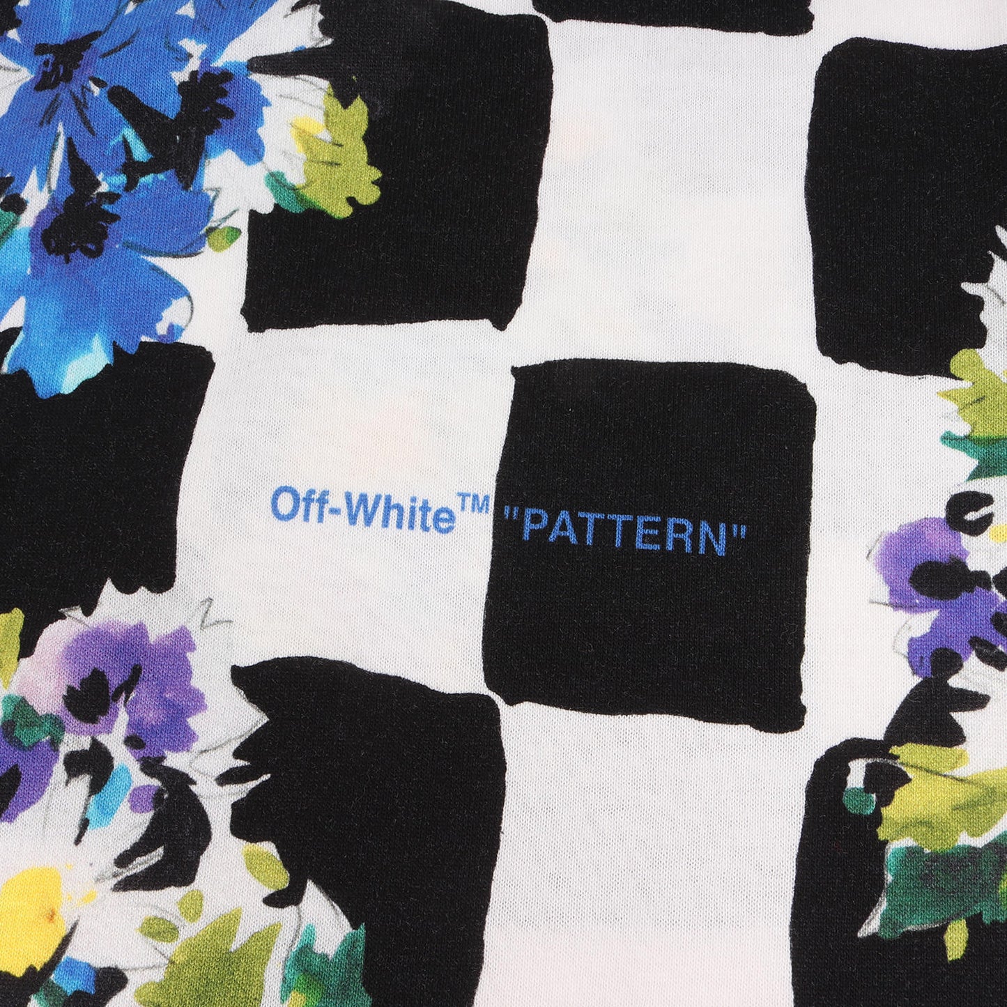 21SS チェッカー&フラワー オーバーサイズ Tシャツ(CHECK FLOWERS S/S OVER TEE)