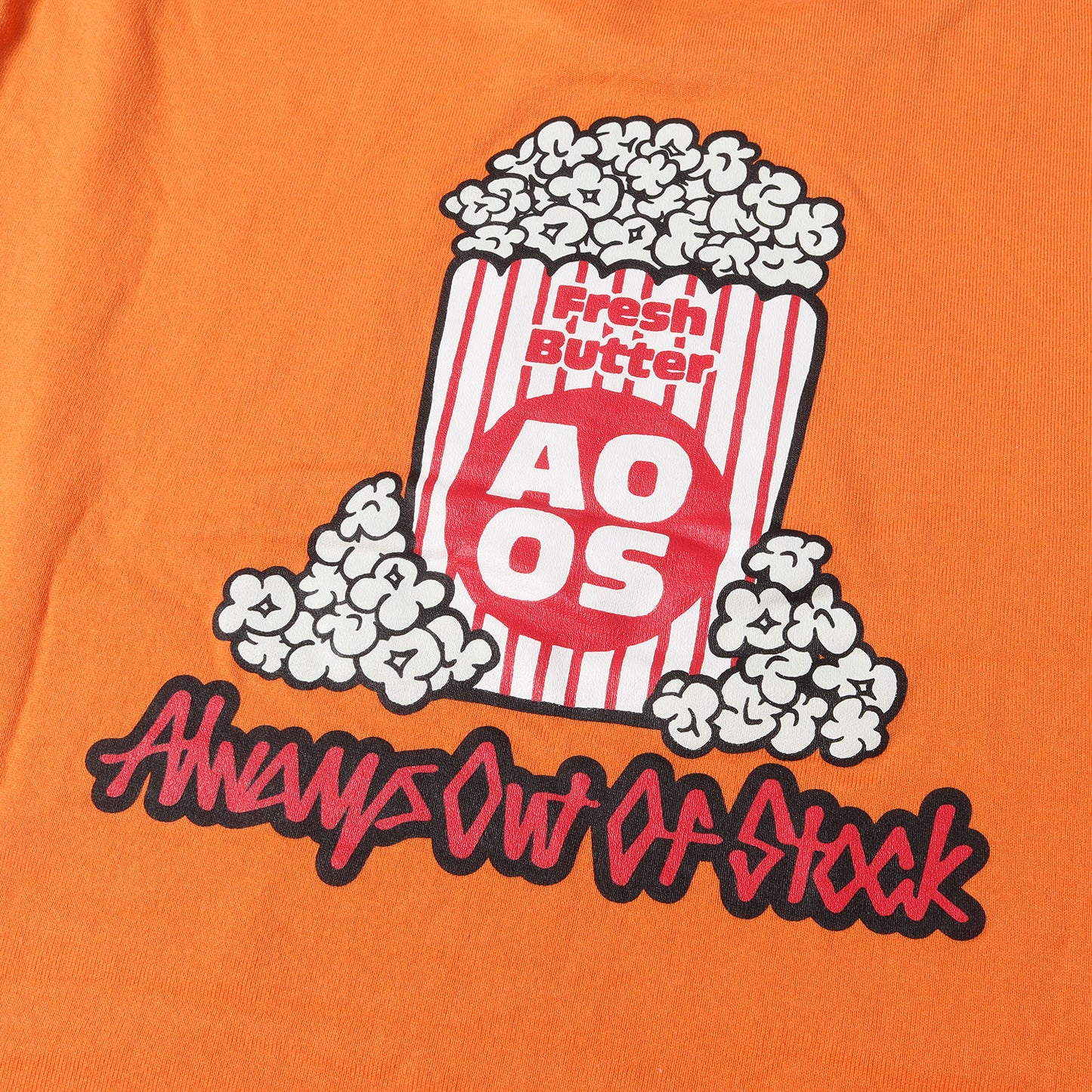 ポップコーン グラフィック Tシャツ