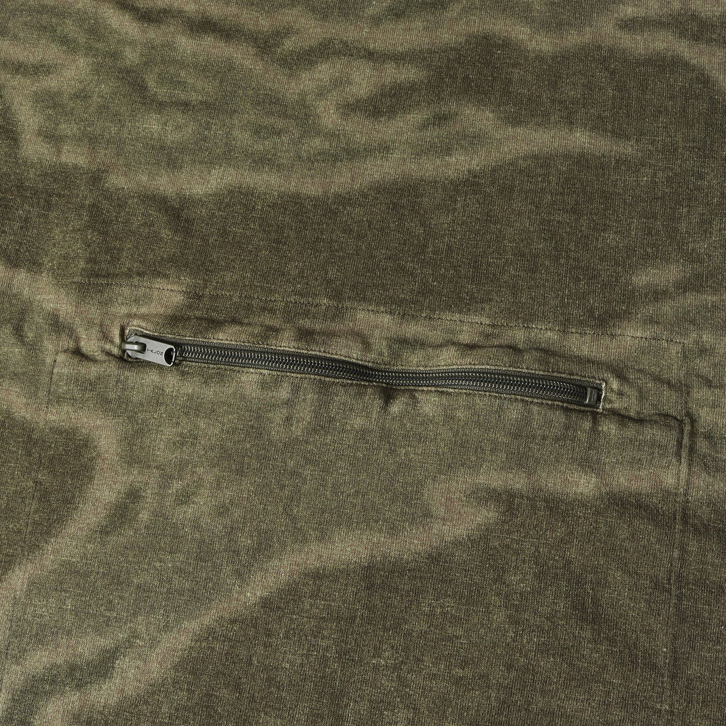 SEASON 3 オーバーサイズ カモフラージュ モックネック ロングスリーブ ヘビー Tシャツ