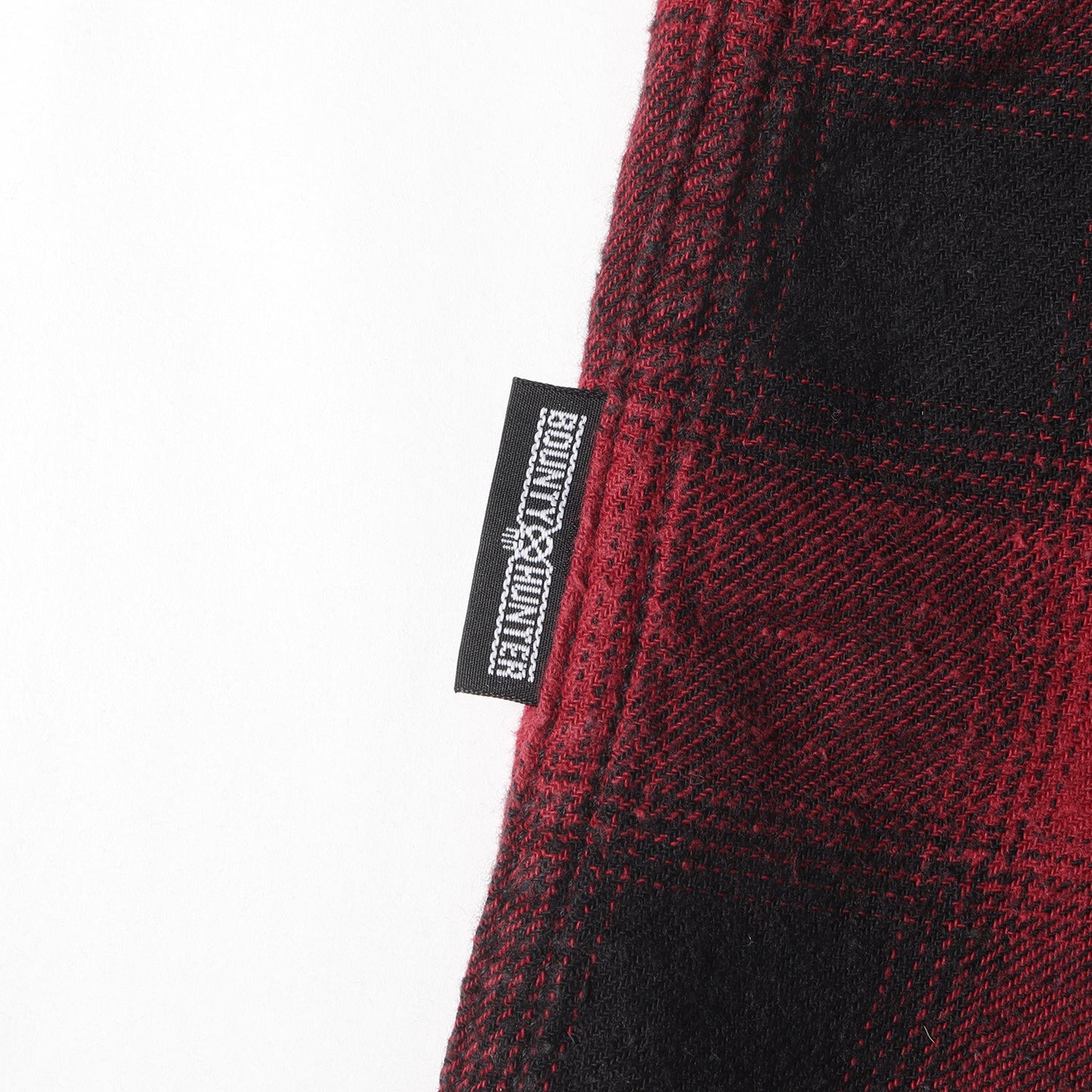 ロゴ刺繍 オンブレチェック 5分袖 シャツ