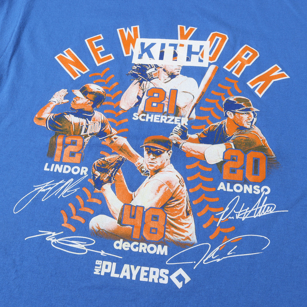 KITH TOKYO限定 古着リメイク ニューヨーク・メッツ BOXロゴ Tシャツ