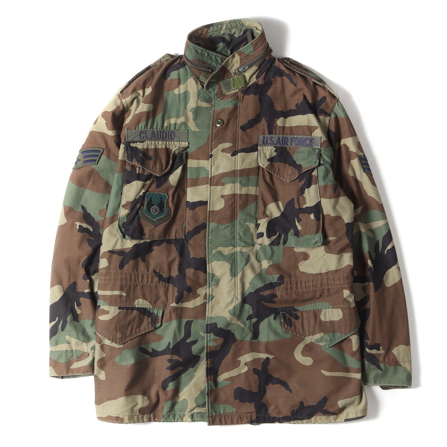90's 米軍実物 ウッドランドカモ ジャケット M/ビンテージ 迷彩
